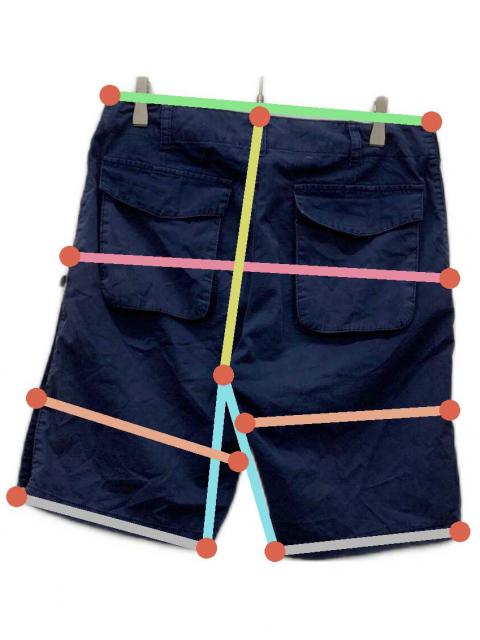 【SANGO】グッドイナフ ハーフパンツ goodenough 中古・古着通販】GOODENOUGH (グッドイナフ) ハーフパンツ ネイビー