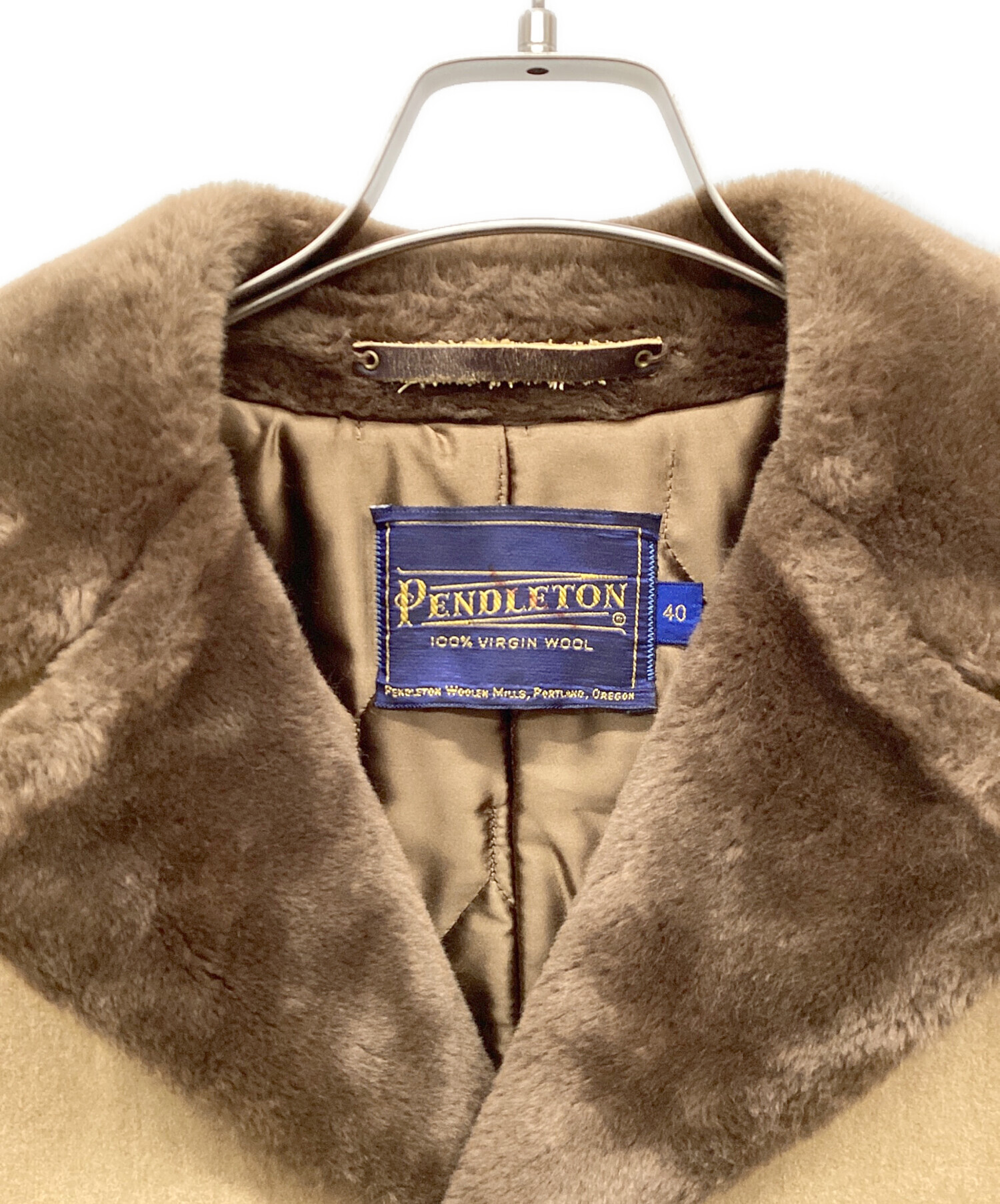 ペンドルトン ギャングコート Mサイズ 中古・古着通販】PENDLETON (ペンドルトン) ライナー付ギャングコート