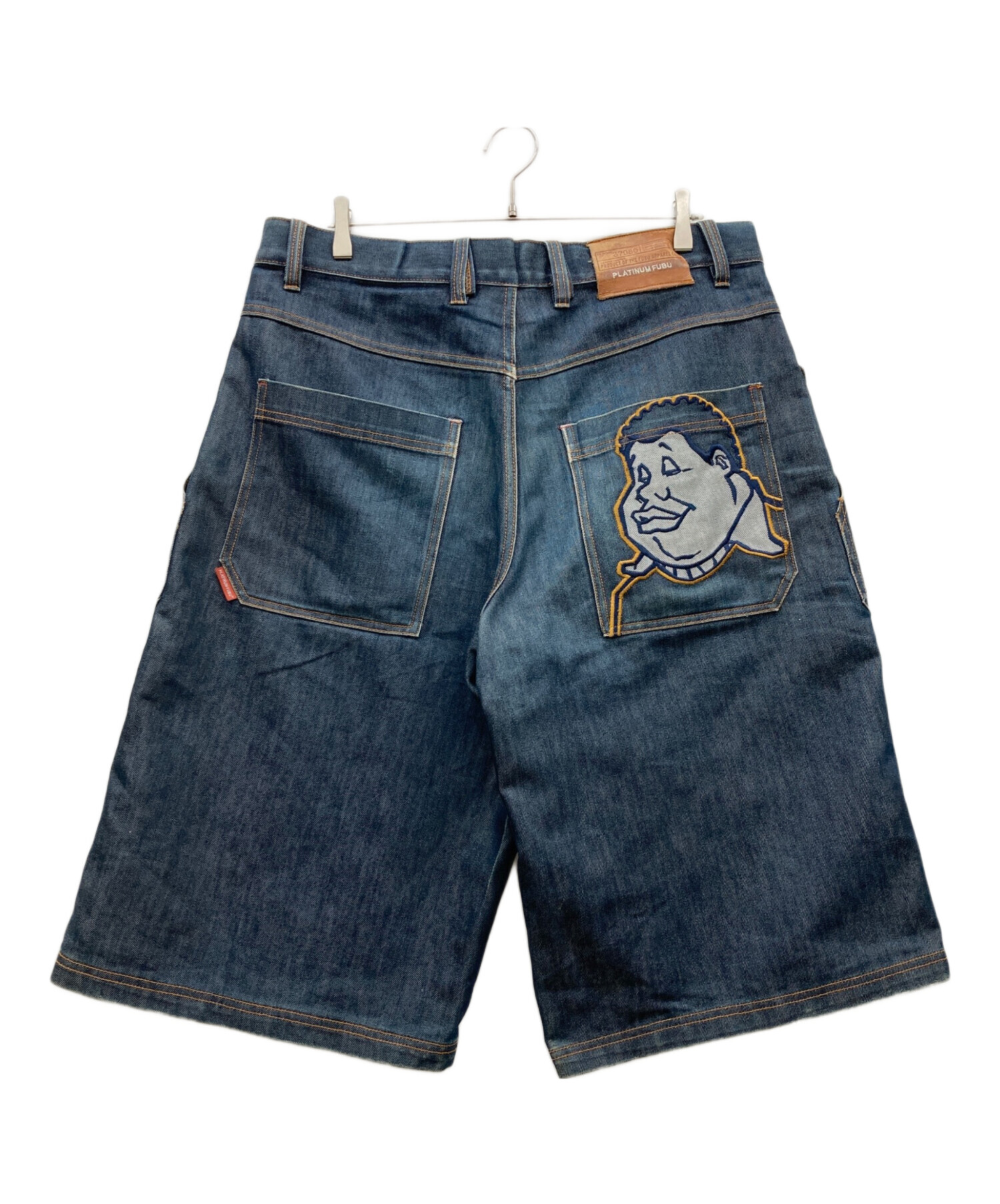 中古・古着通販】PLATINUM FUBU (プラチナムフブ) ハーフデニムパンツ 