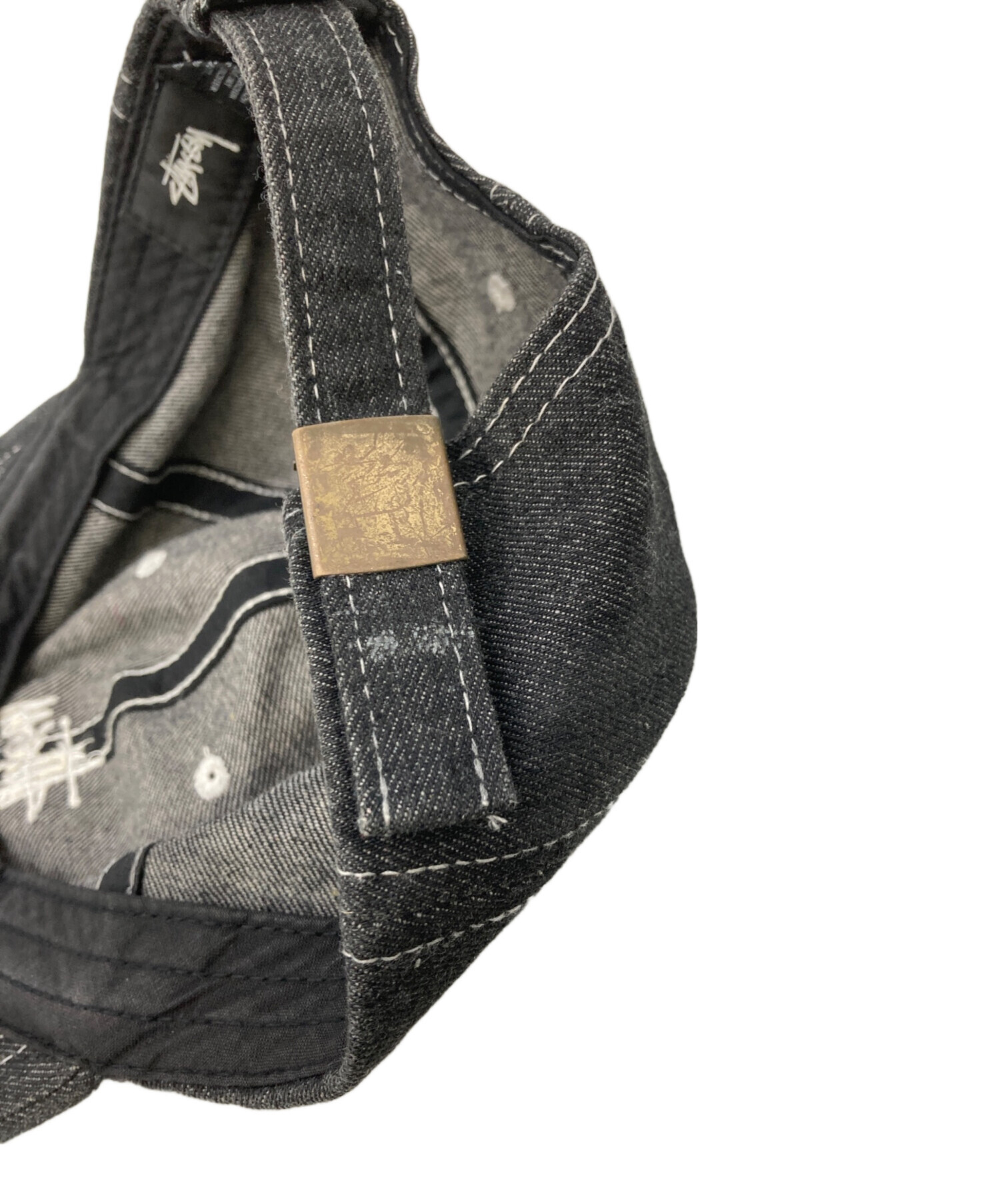 中古・古着通販】stussy (ステューシー) 刺繍ロゴデニムキャップ