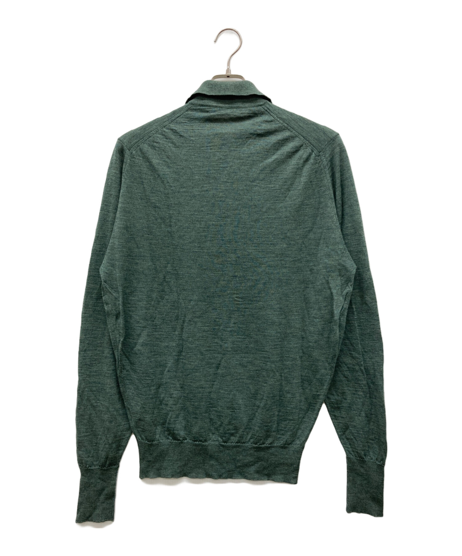 中古・古着通販】JOHN SMEDLEY (ジョンスメドレー) 襟付きハーフジップ