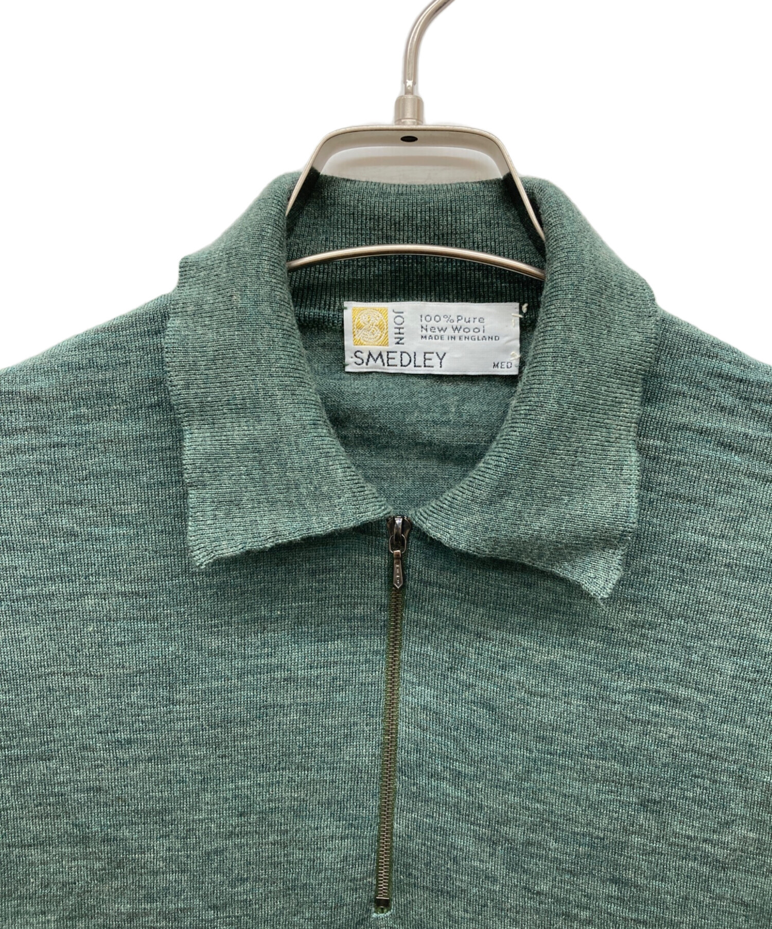 中古・古着通販】JOHN SMEDLEY (ジョンスメドレー) 襟付きハーフジップ