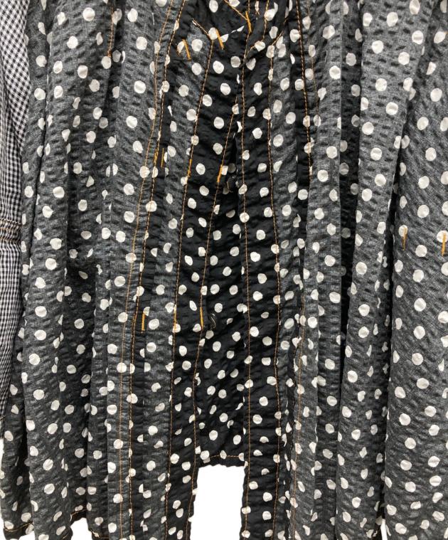 美品 トリココムデギャルソン 変形 ウール ジップ シャツ ジャケット チェック 中古・古着通販】tricot COMME des GARCONS (トリココムデギャルソン