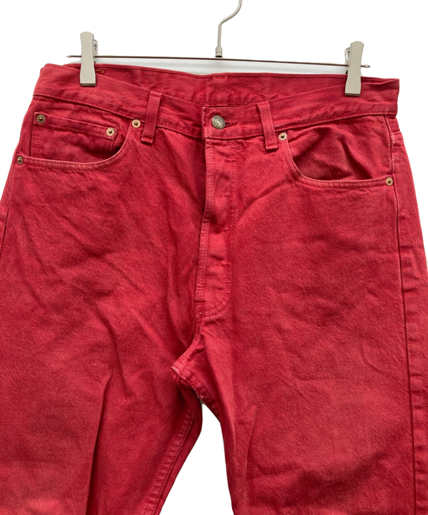 中古・古着通販】LEVI'S (リーバイス) 501 カラーデニムパンツ レッド