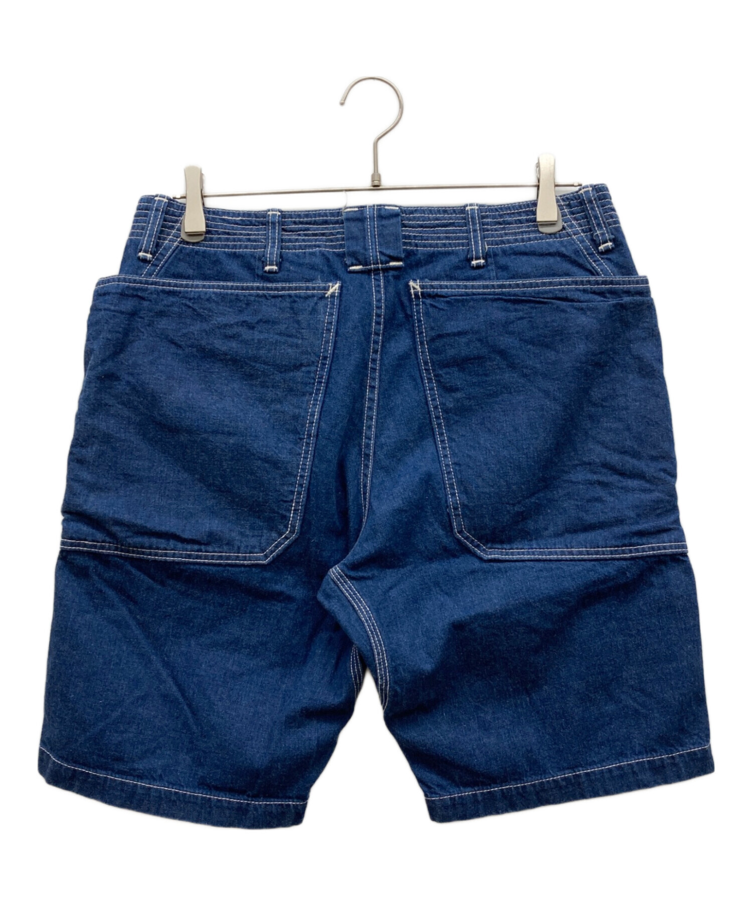 【セール中】SASSAFRAS ブルー ガーデナーショーツ S 中古・古着通販】SASSAFRAS (ササフラス) フォールリーフガーデナー