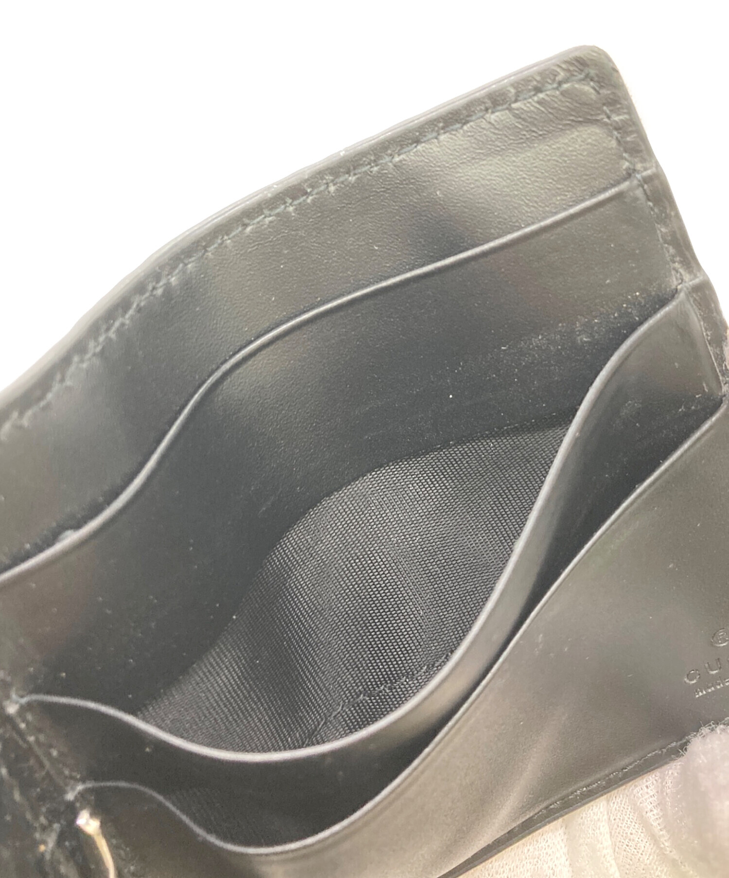 中古・古着通販】GUCCI (グッチ) GGマネークリップ ブラック｜ブランド