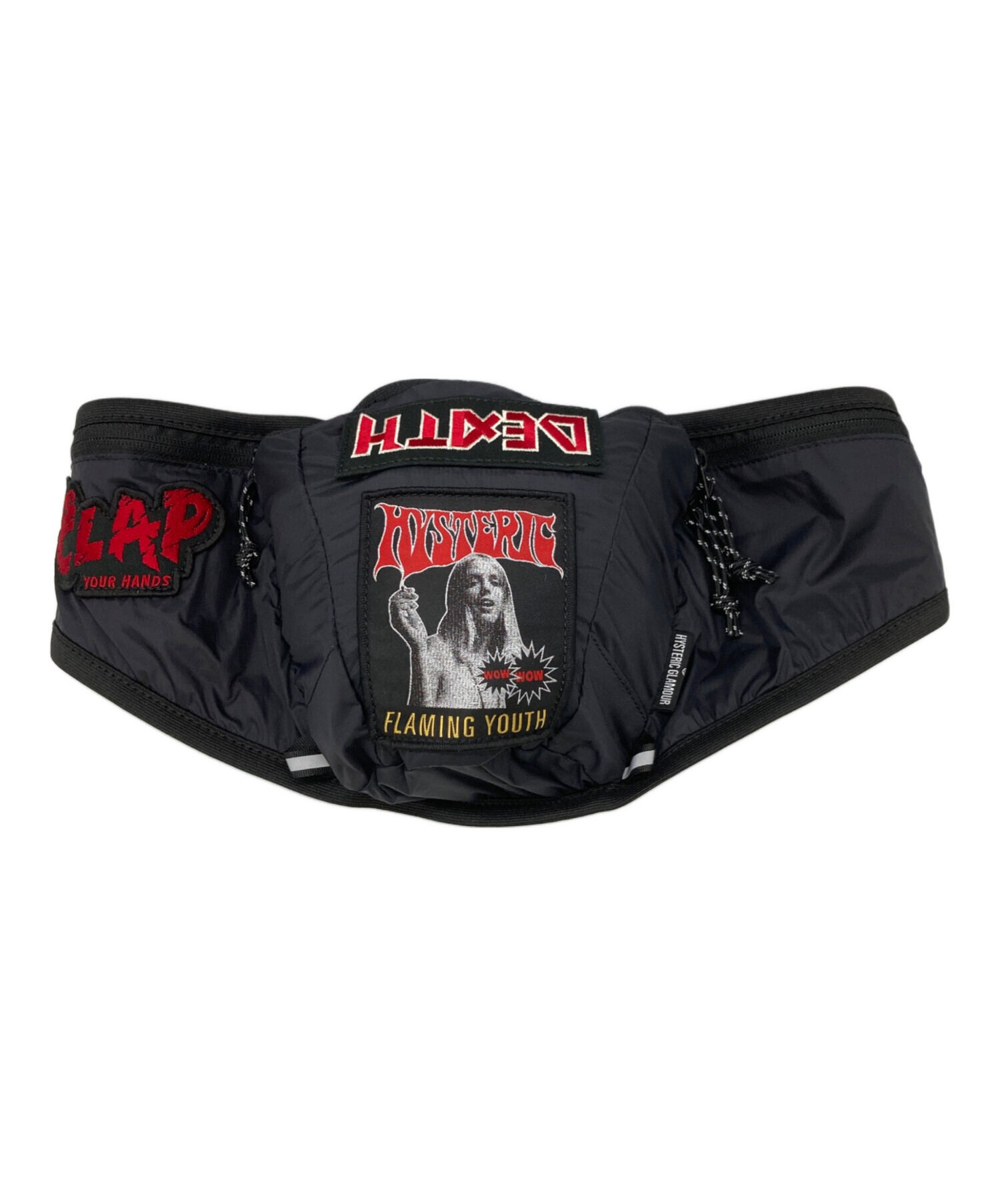 新品タグ ヒステリックグラマー ウエストポーチ ボディバッグ STARGATE黒 中古・古着通販】Hysteric Glamour (ヒステリックグラマー) ウエスト