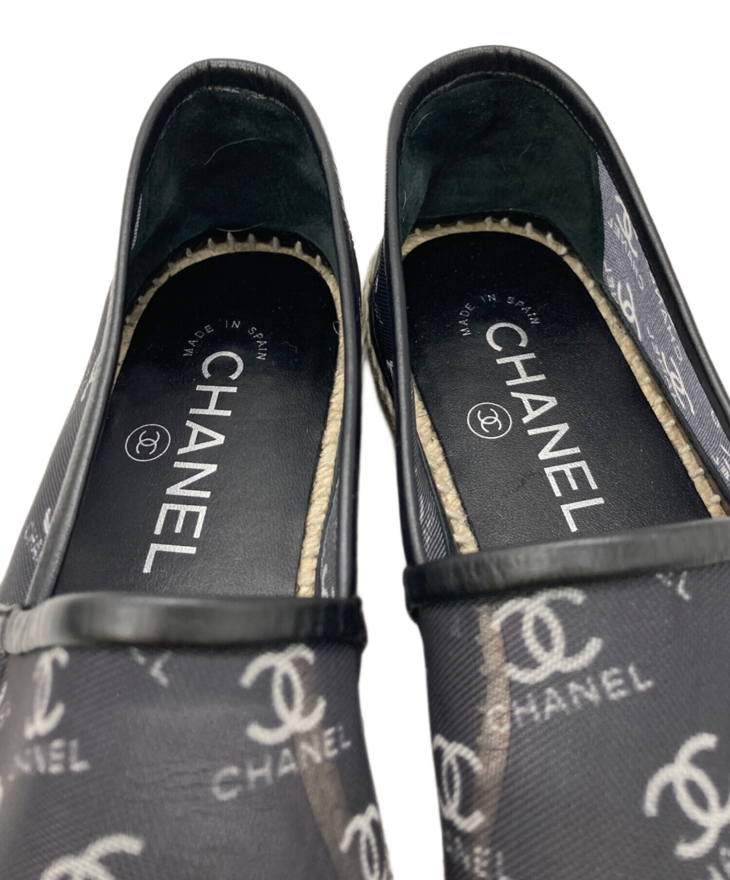 中古・古着通販】CHANEL (シャネル) エスパドリーユ ブラック サイズ 