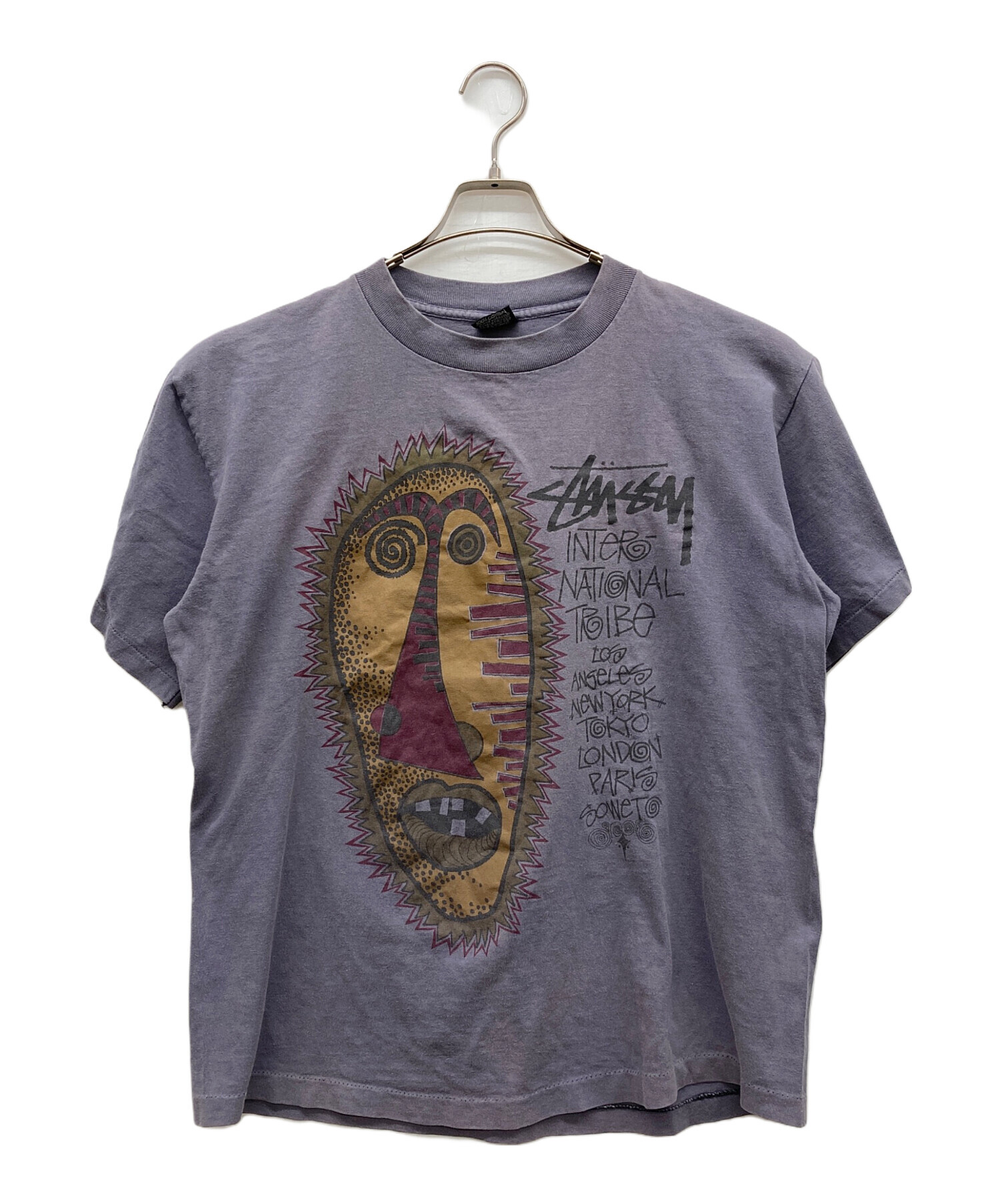 中古・古着通販】stussy (ステューシー) 80sプリントTシャツ パープル