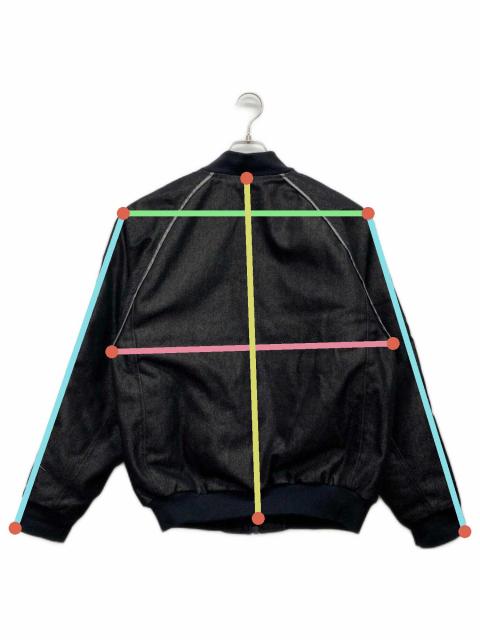 中古・古着通販】adidas (アディダス) デニムブルゾン ブラック サイズ