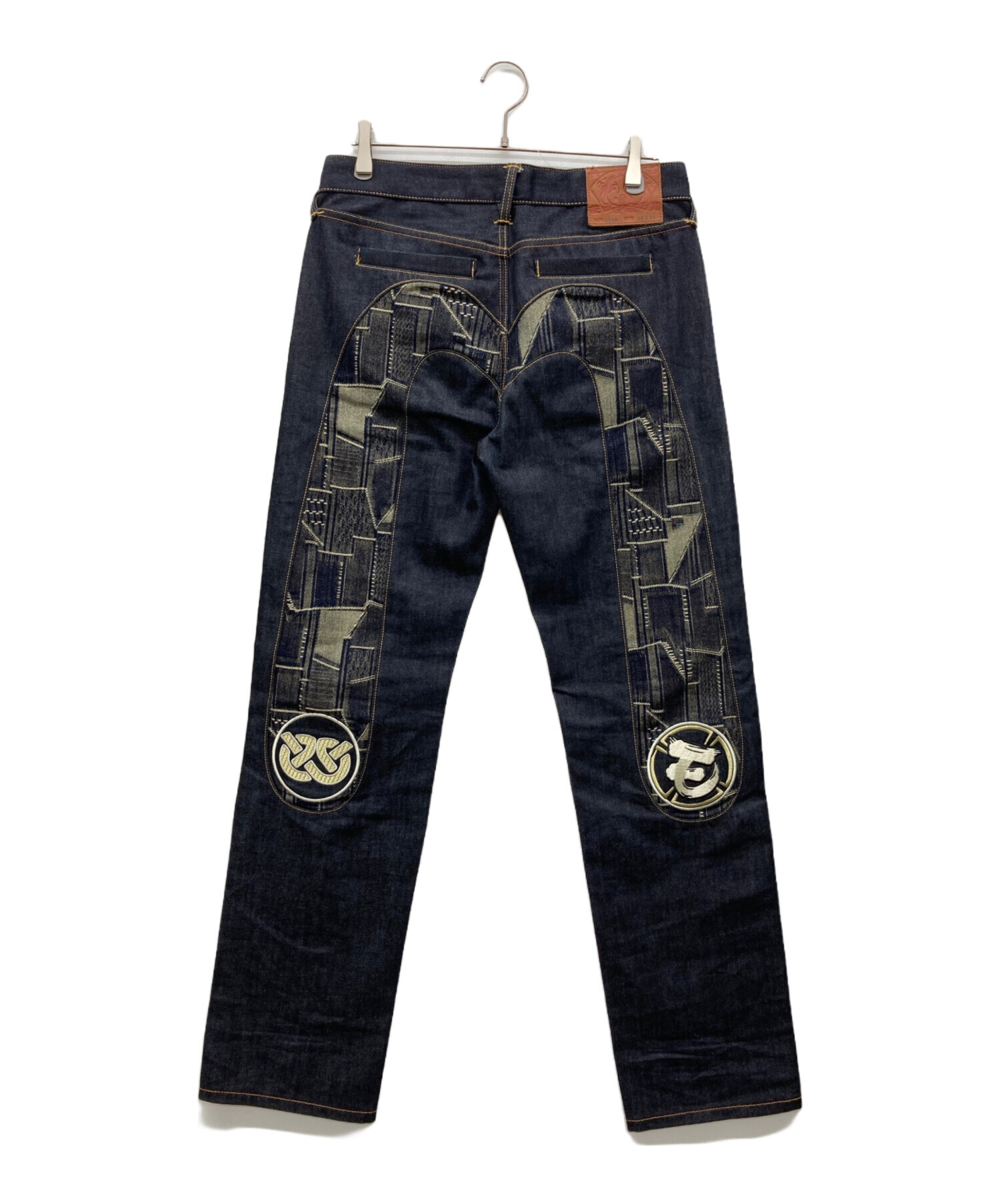 中古・古着通販】EVISU (エヴィス) パッチワーク刺繍大黒インサート
