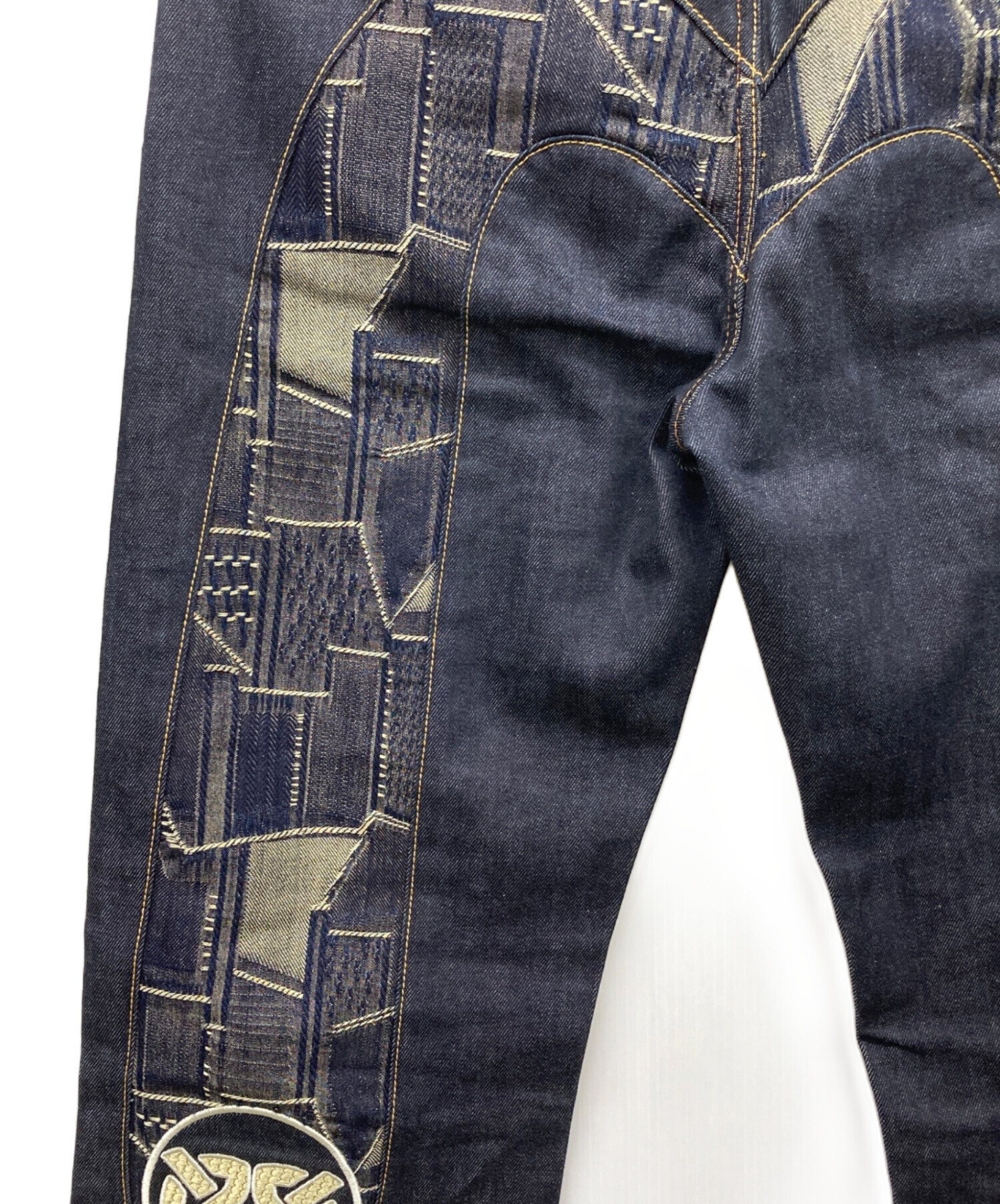 中古・古着通販】EVISU (エヴィス) パッチワーク刺繍大黒インサート 