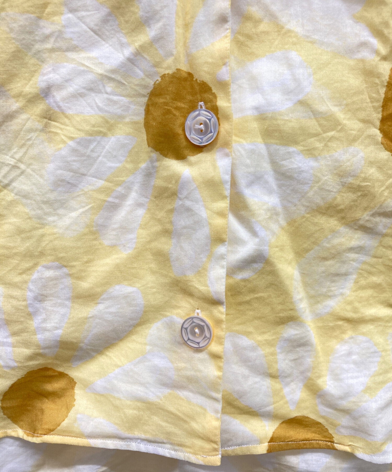 中古・古着通販】MARNI (マルニ) 花柄オープンカラーシャツ イエロー
