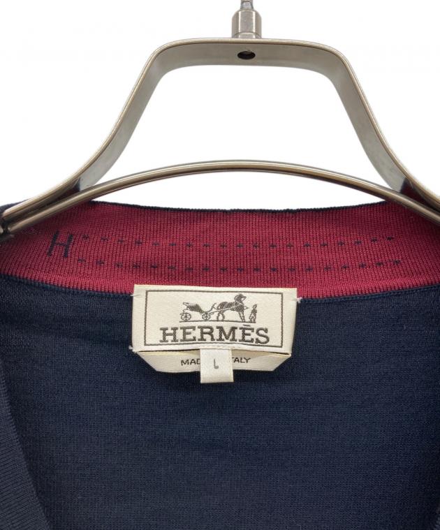 中古・古着通販】HERMES (エルメス) 20SS ウールカーディガン ネイビー