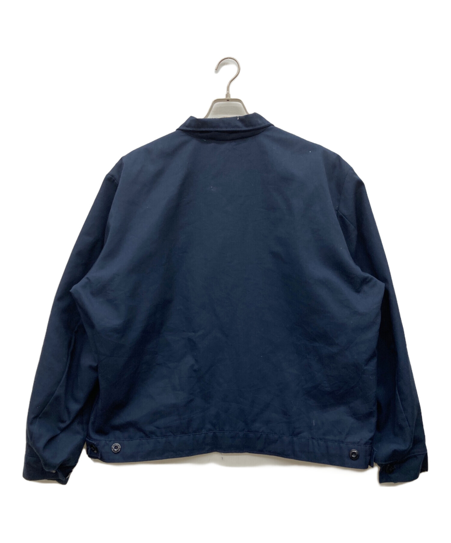 90s RED KAP 企業 刺繍 ワークジャケット 古着 ネイビー 中綿 古着 90s REDKAP ワークジャケット 企業 ロゴ刺繍 ビッグサイズ US古着