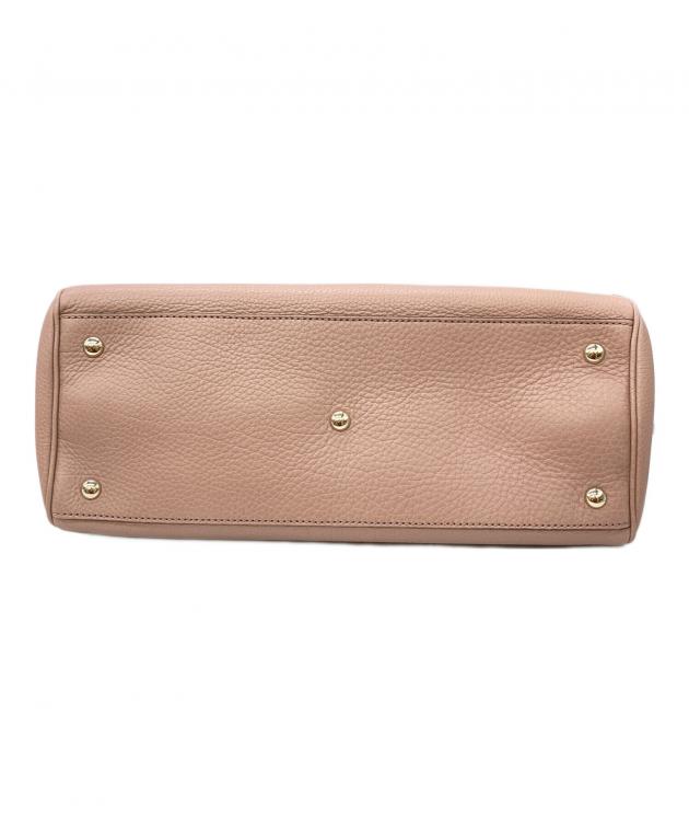 中古・古着通販】GUCCI (グッチ) バンブー ハンドバッグ ベージュ