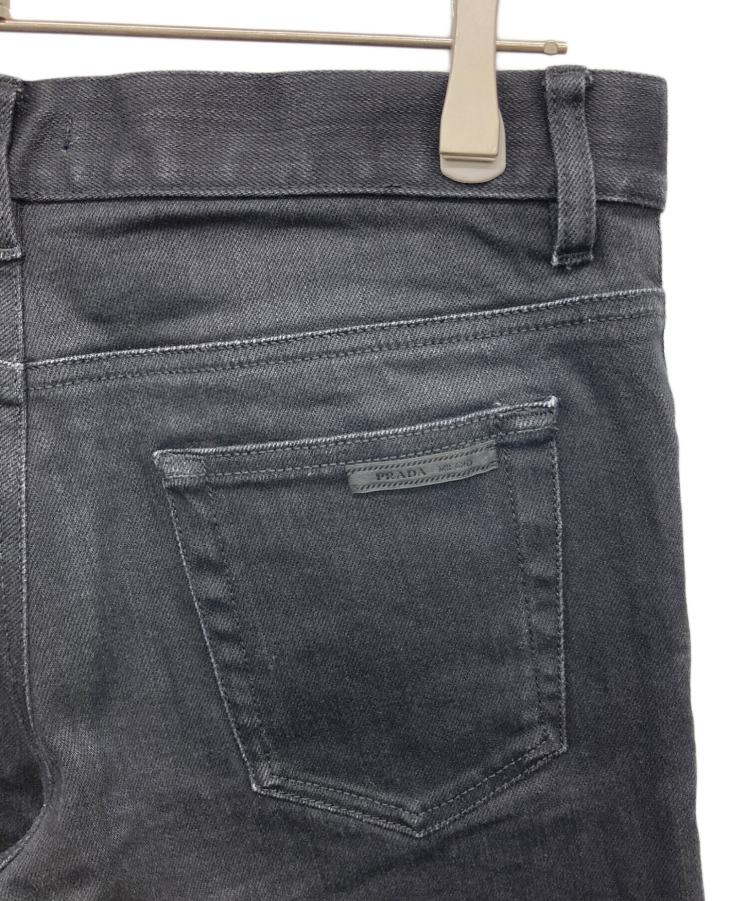 中古・古着通販】PRADA (プラダ) デニムパンツ ブラック サイズ:30