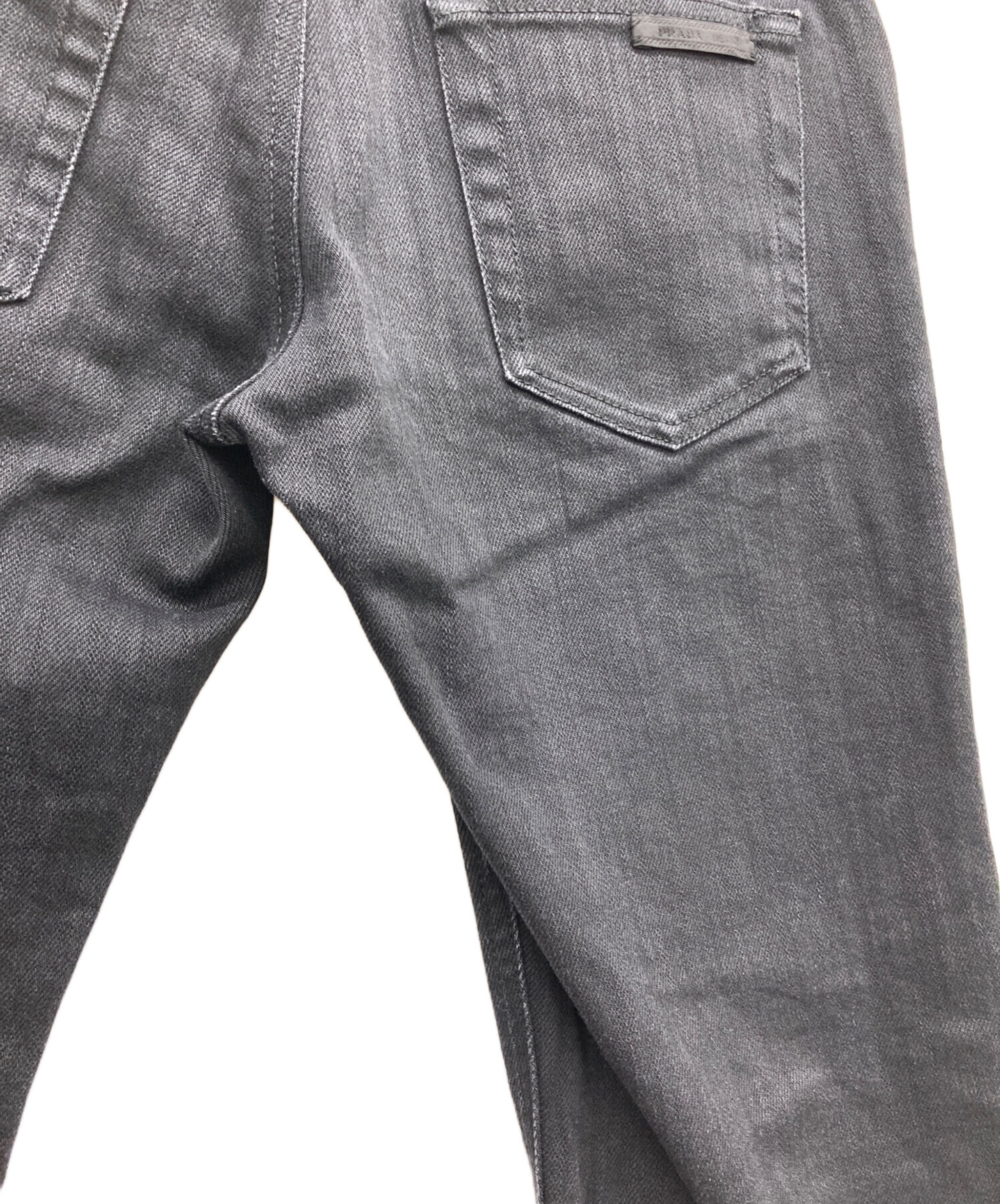 中古・古着通販】PRADA (プラダ) デニムパンツ ブラック サイズ:30