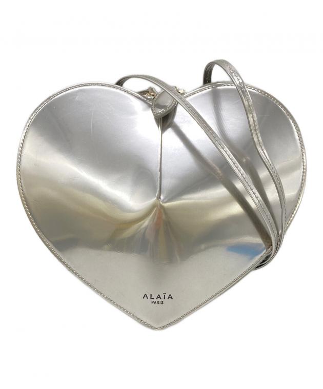 中古・古着通販】ALAIA (アライア) ハート型ショルダーバッグ シルバー