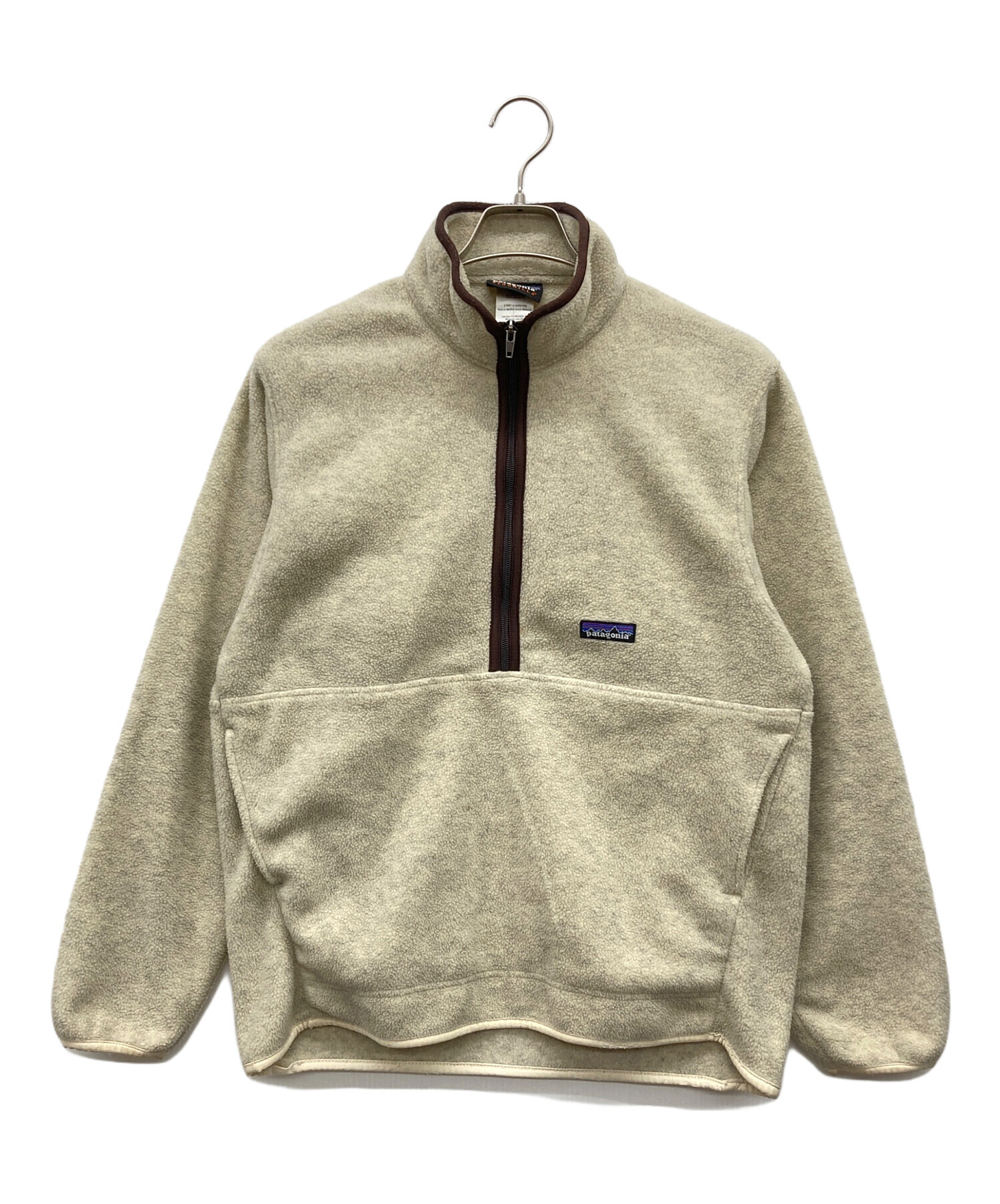 Patagonia フリース ハーフジップ ベージュ 中古・古着通販】Patagonia (パタゴニア) ハーフジップフリース
