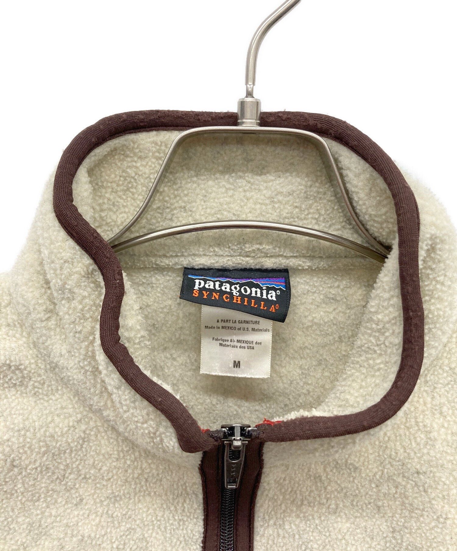 Patagonia フリース ハーフジップ ベージュ 中古・古着通販】Patagonia (パタゴニア) ハーフジップフリース