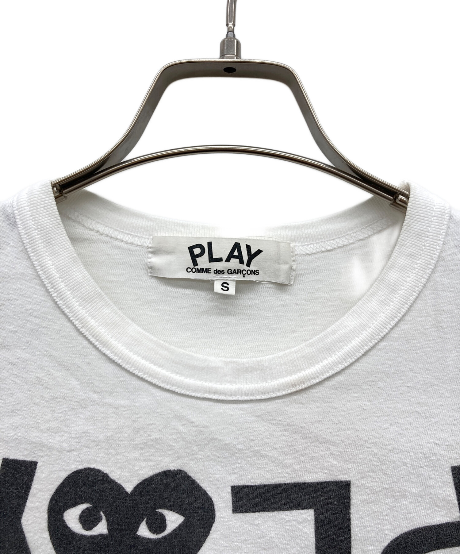 PLAY COMME des GARÇONS 半袖Tシャツ カットソー ホワイト 中古・古着通販】PLAY COMME des GARCONS (プレイコムデギャルソン