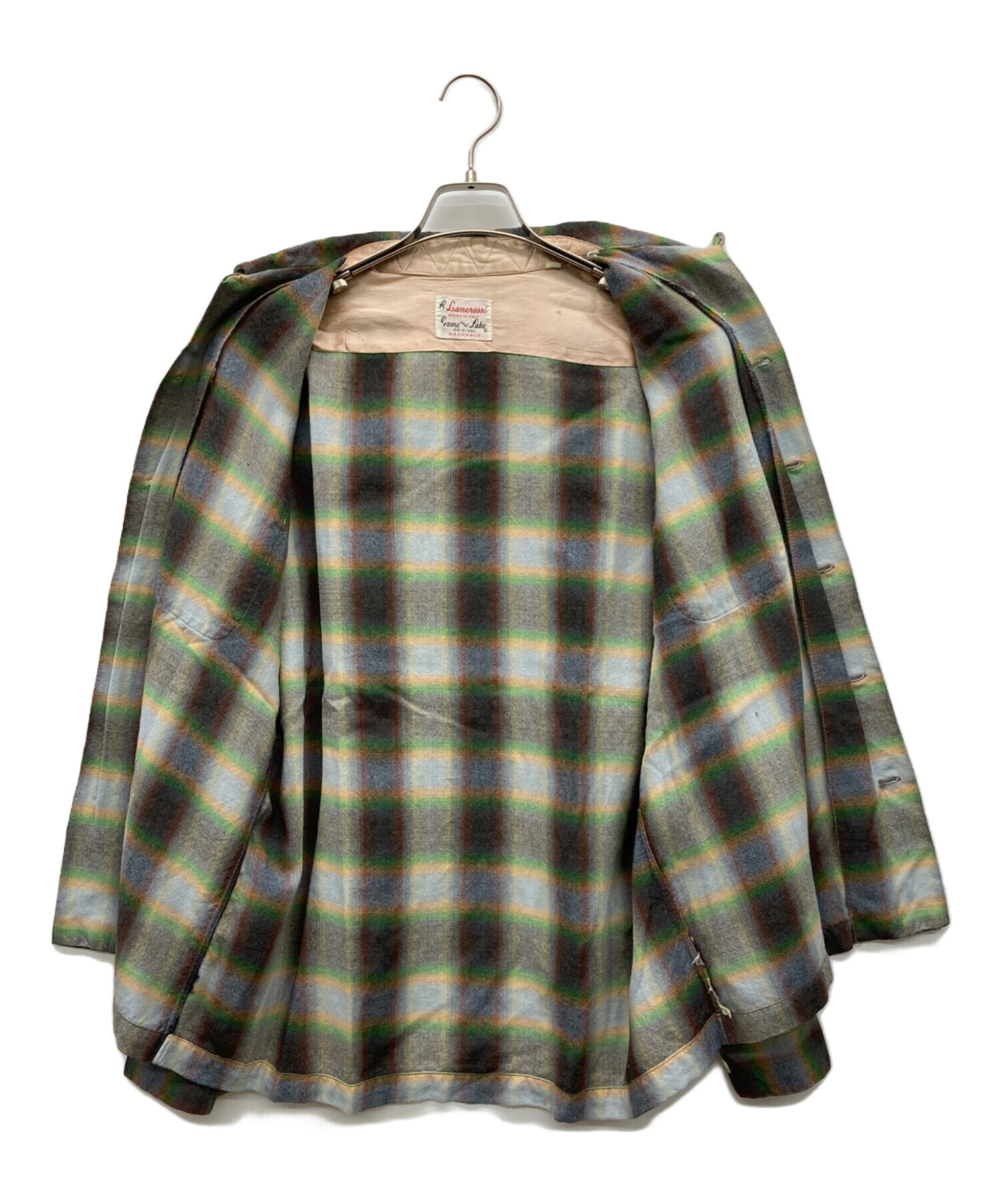 中古・古着通販】Lanerossi (ラネロッシ) オンブレチェックシャツ