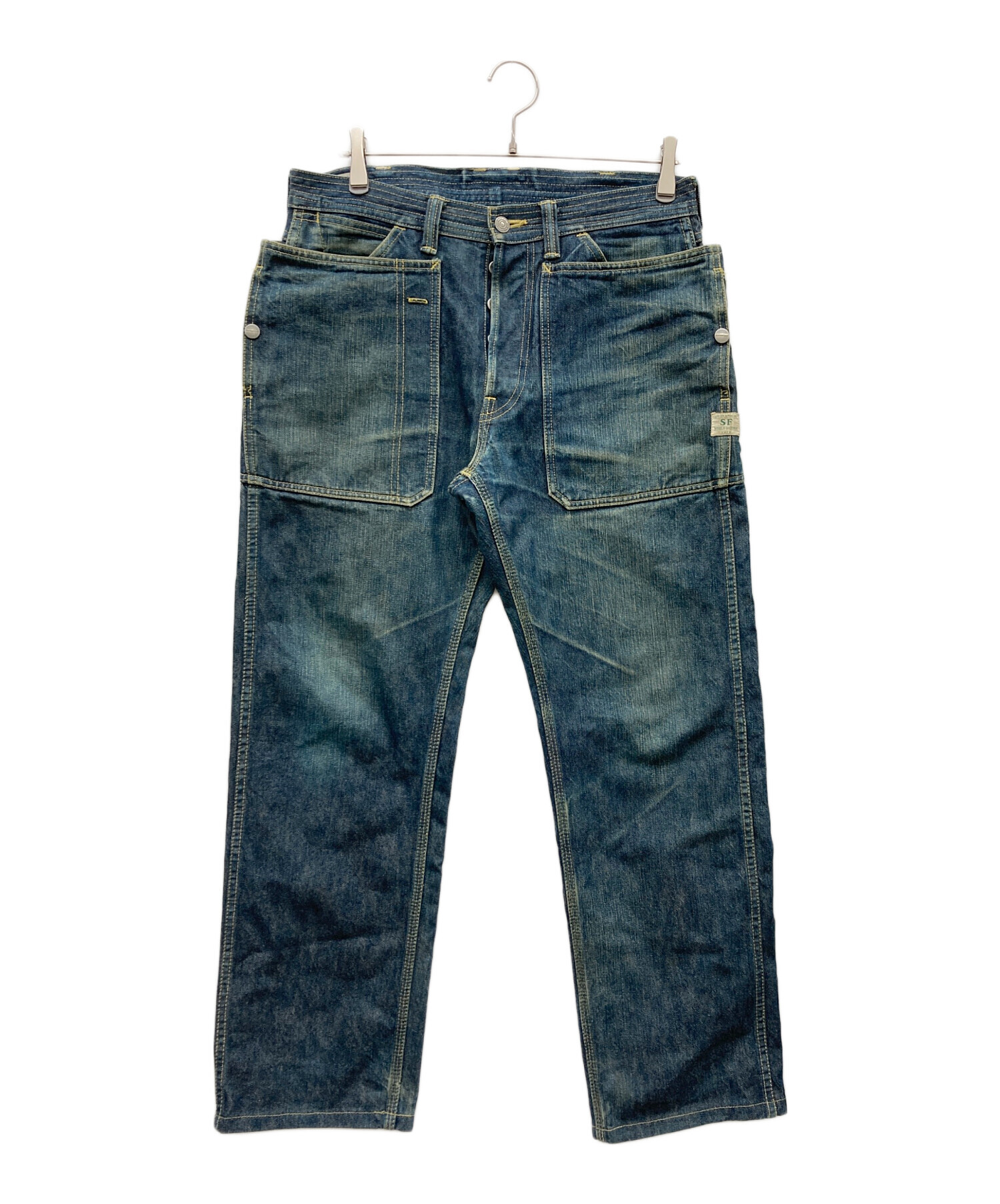 中古・古着通販】SASSAFRAS (ササフラス) フォールリーフデニムパンツ 