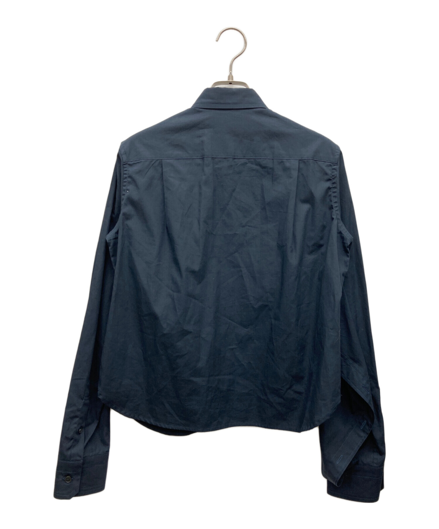 kolor ドッキングシャツ 中古・古着通販】KOLOR (カラー) ドッキングシャツブラウス ネイビー