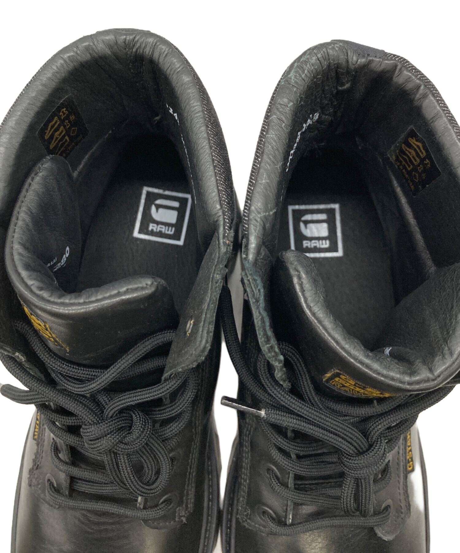 中古・古着通販】G-STAR RAW (ジースターロゥ) NOXER HGH LEA ブラック
