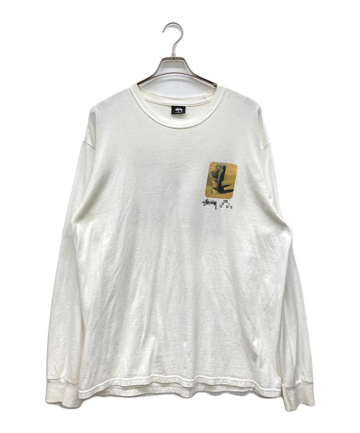 中古・古着通販】stussy (ステューシー) モアイプリント長袖カットソー 