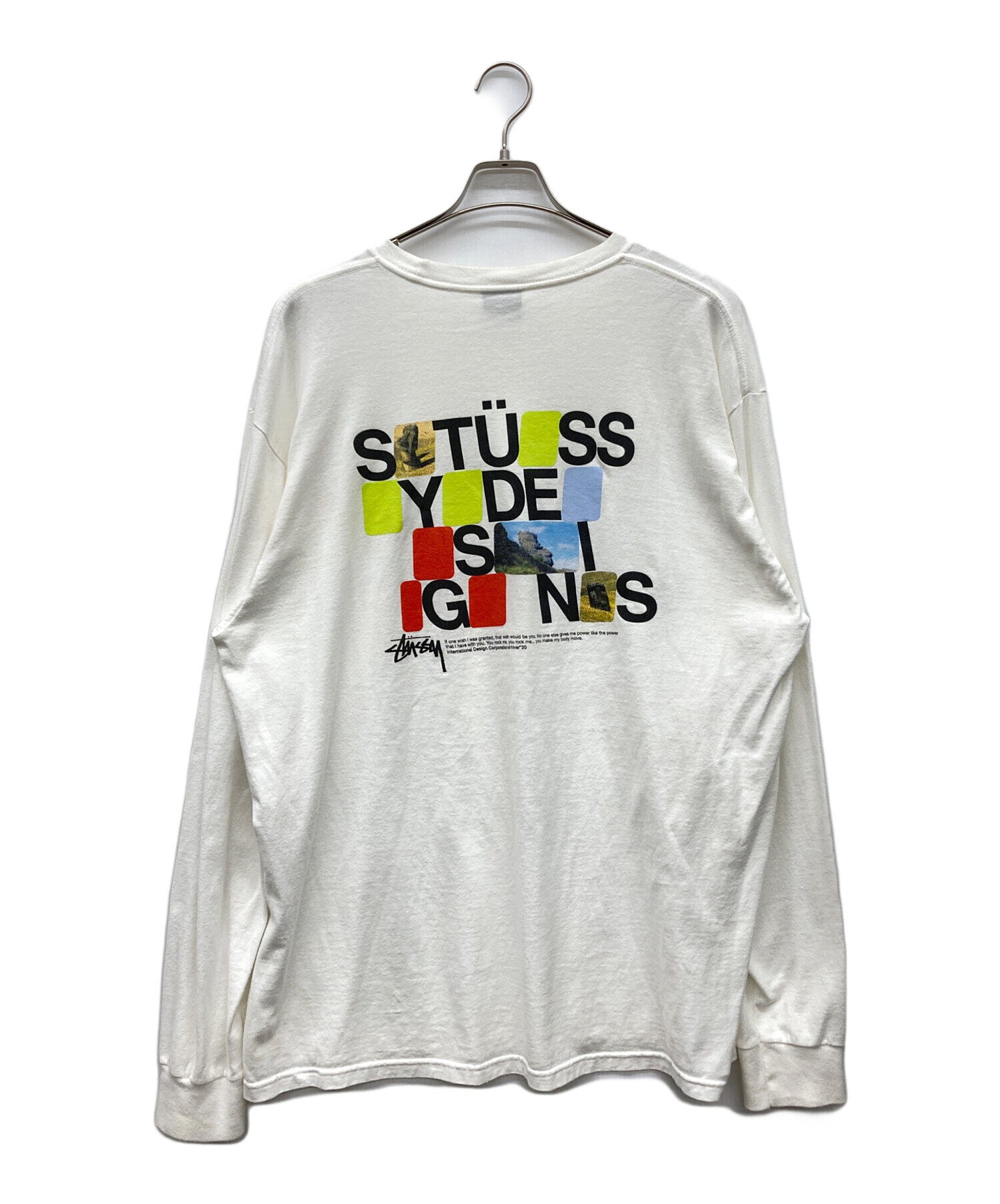 中古・古着通販】stussy (ステューシー) モアイプリント長袖カットソー 