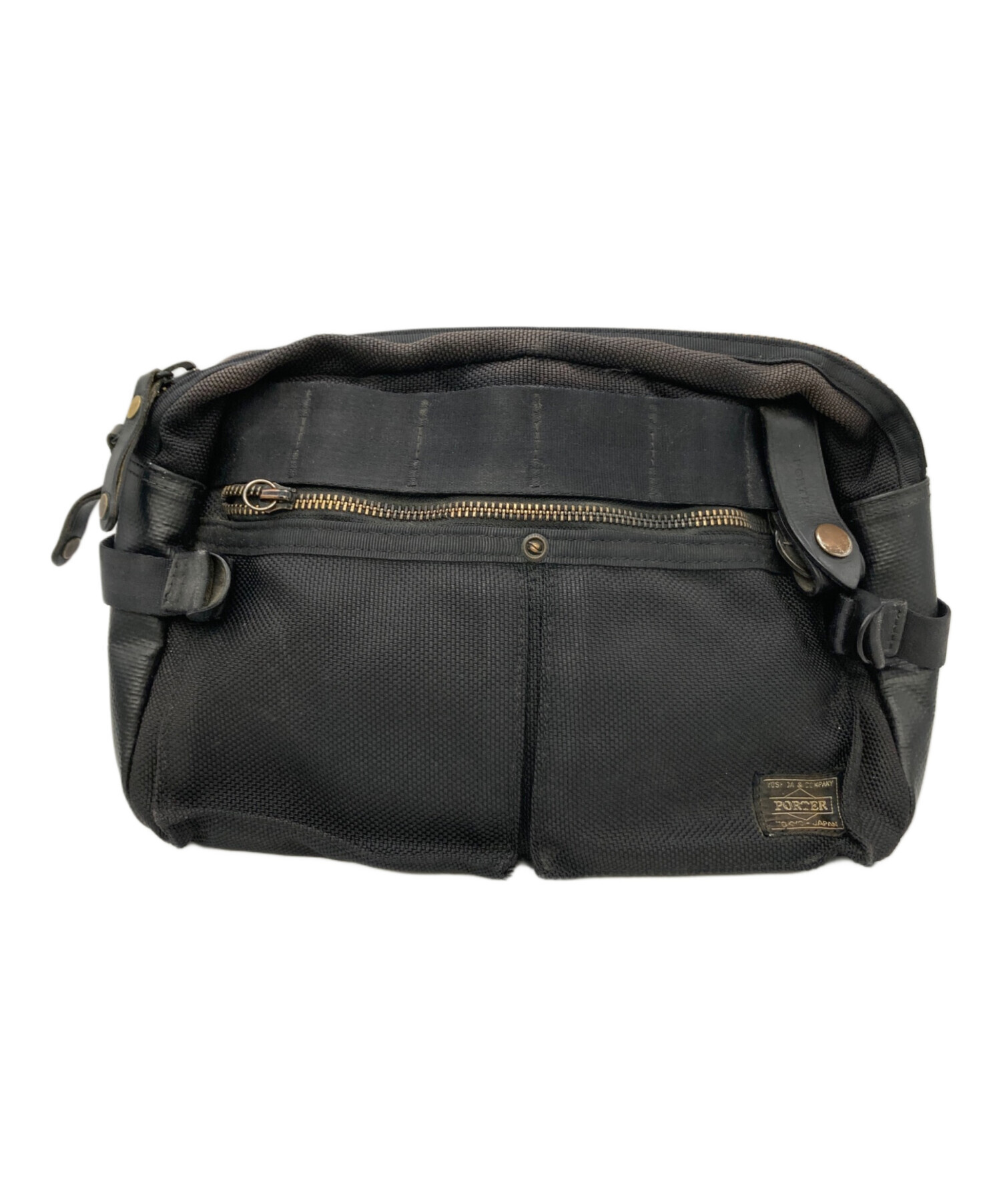 中古・古着通販】PORTER (ポーター) ショルダーバッグ HEAT ブラック 