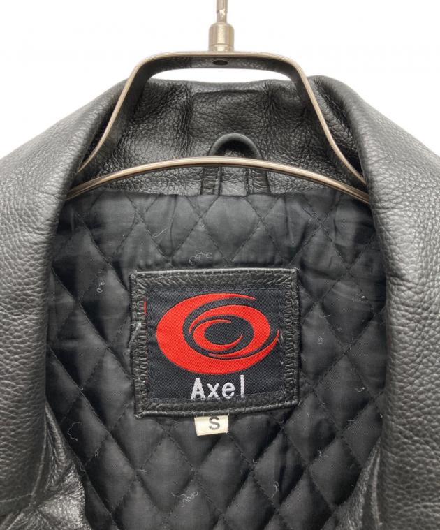 特大3ＸＬ】 Axel 牛革 ダブル ライダースジャケット ブラック Amazon | 【本革 牛革 バッファローレザー】 AXEL ライダース