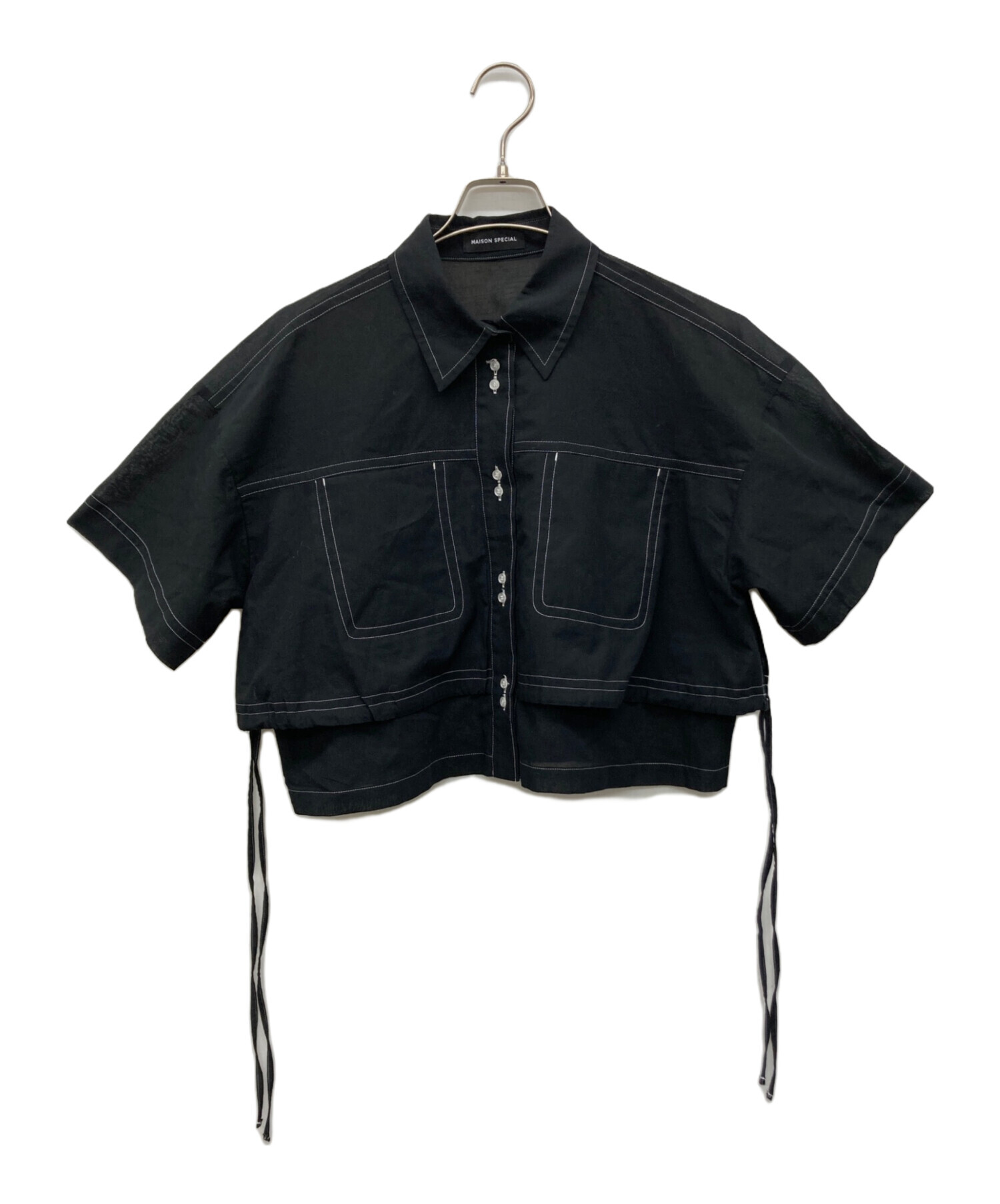 中古・古着通販】MAISON SPECIAL (メゾンスペシャル) 半袖ブラウス 