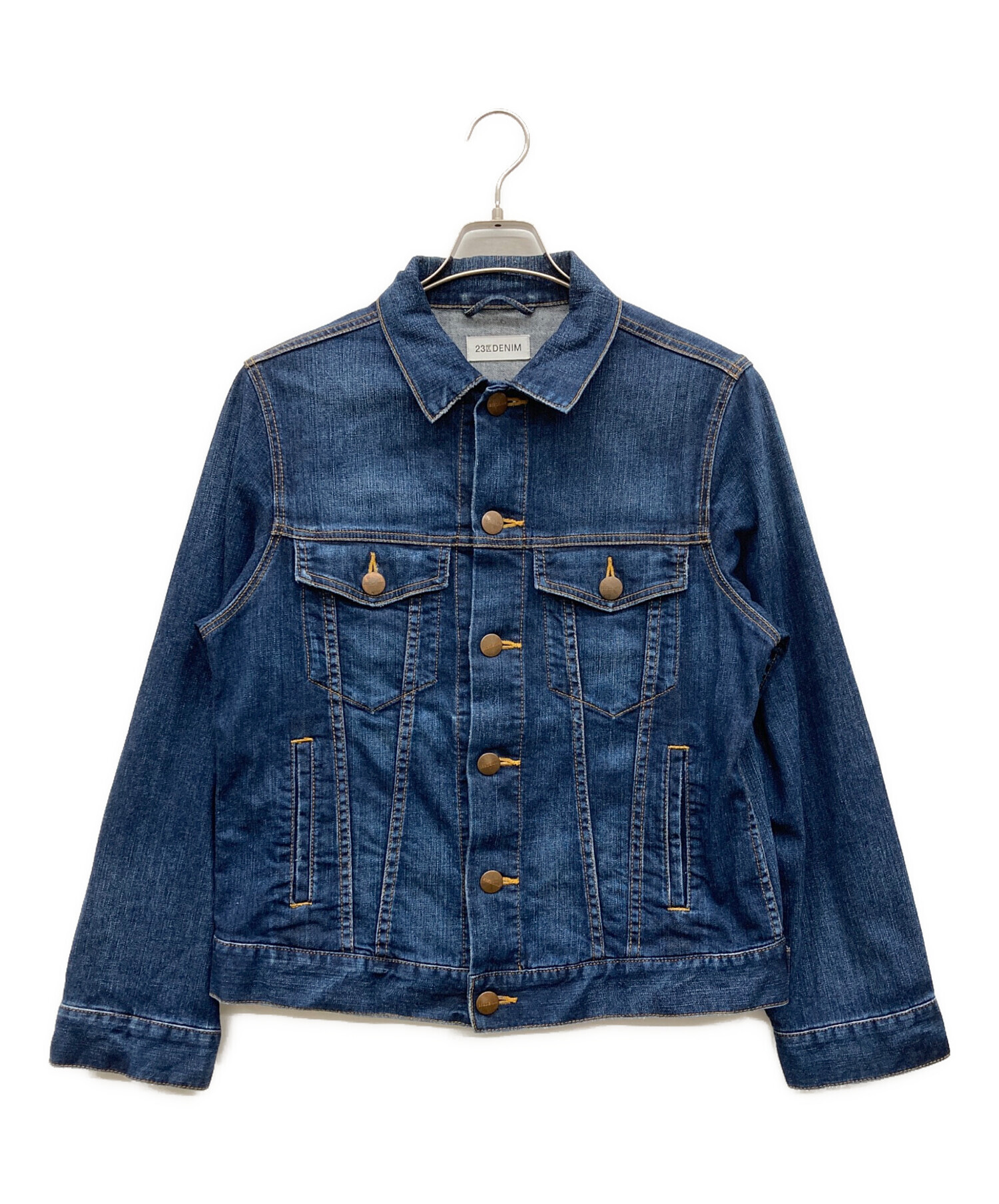 【新品】23区 DENIM デニムジャケット リジット 1st インディゴ 38 中古・古着通販】23区 (ニジュウサンク) デニムジャケット インディゴ