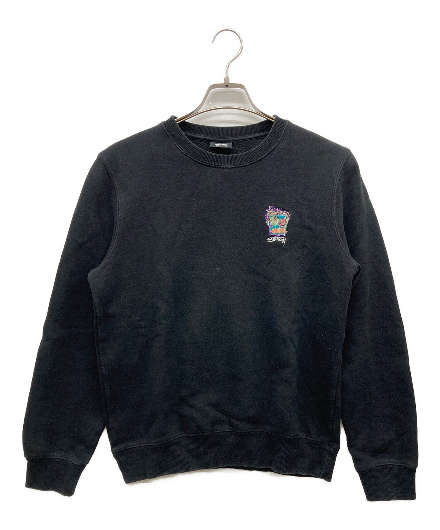 中古・古着通販】stussy (ステューシー) スウェット ブラック サイズ:S 