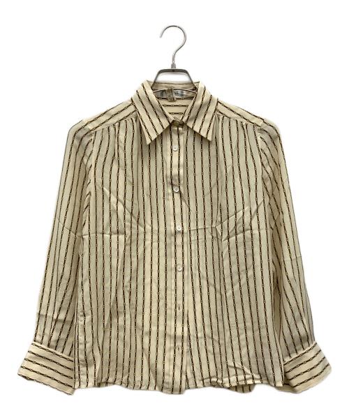 CELINE セリーヌ シルク100% シャツ 中古・古着通販】CELINE (セリーヌ) シルクシャツ ベージュ サイズ:40