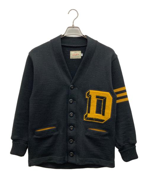 中古・古着通販】DEHEN (ディーエン) レタードカーディガン ブラック