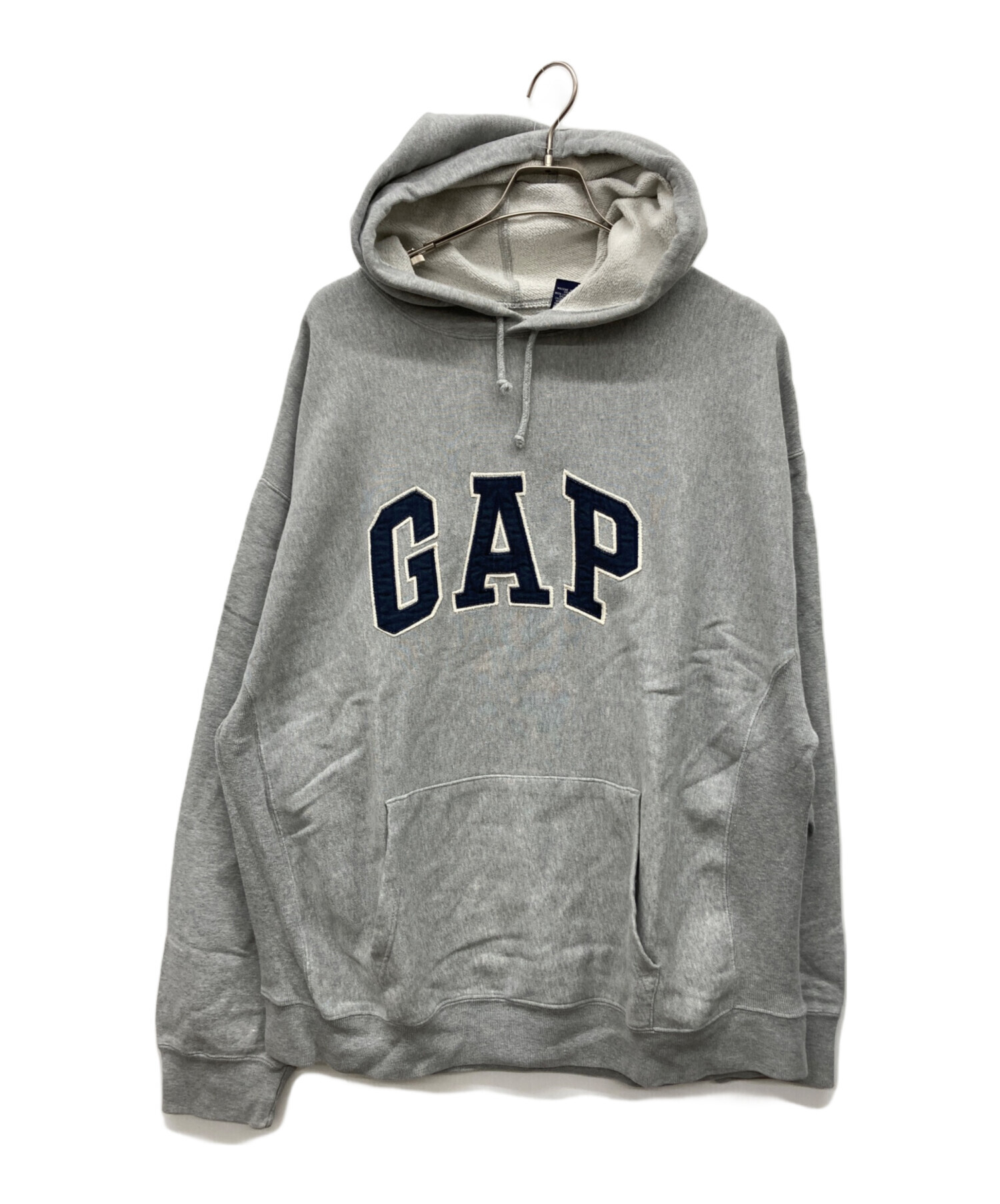 中古・古着通販】GAP (ギャップ) 90s ロゴスウェットパーカー グレー 中古・古着通販】GAP (ギャップ) 90s ロゴスウェットパーカー グレー