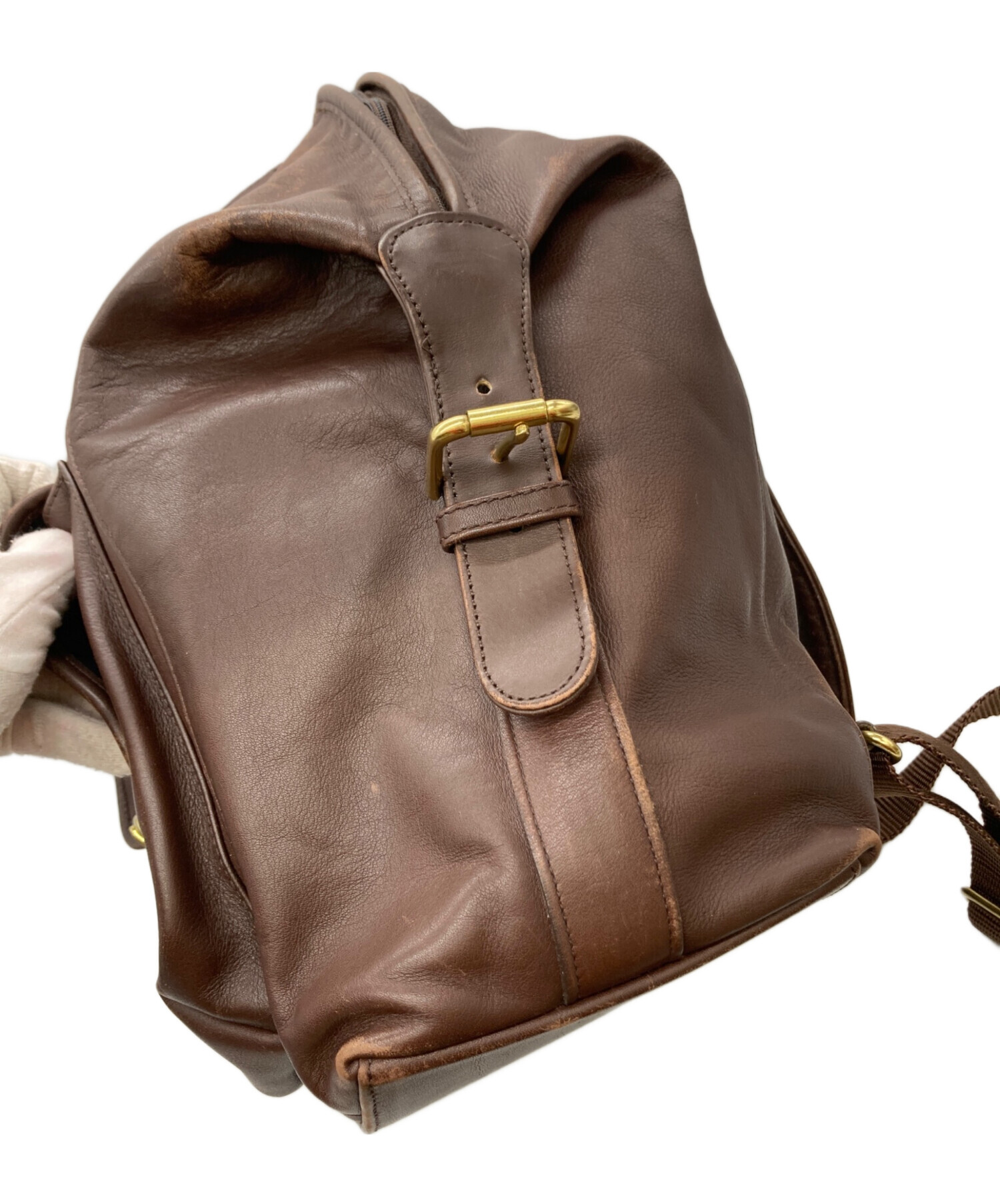 中古・古着通販】COACH (コーチ) レザーリュック ブラウン｜ブランド