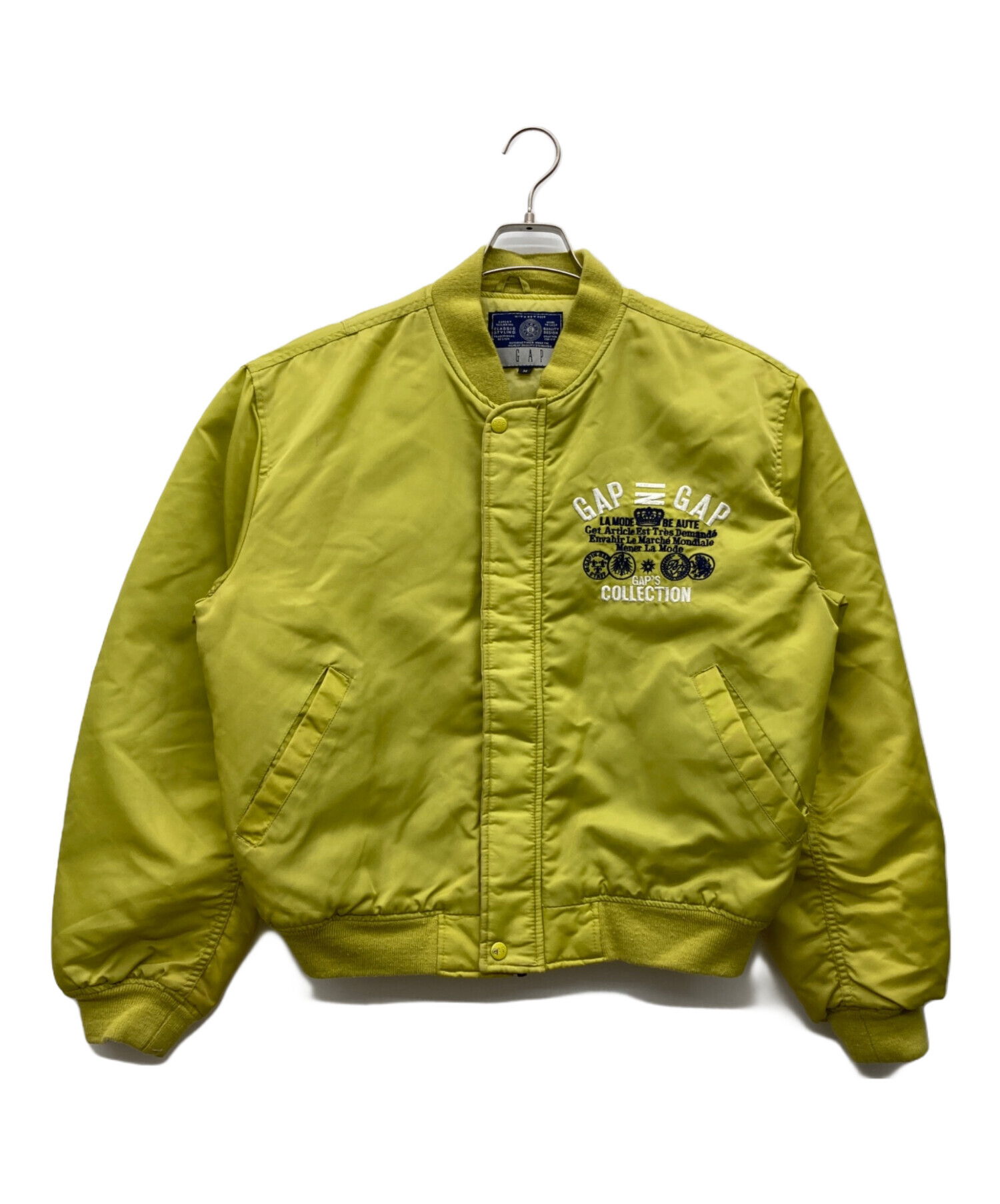 中古・古着通販】GAP (ギャップ) MA-1ジャケット 黄緑 サイズ:M