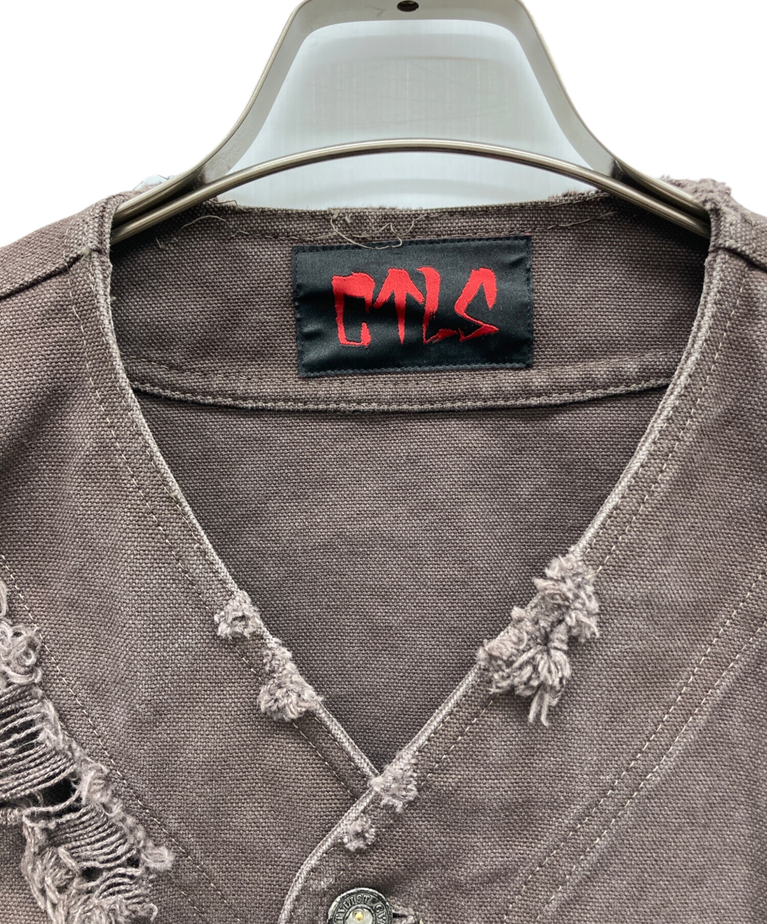 中古・古着通販】CVTVLIST (カタリスト) DESTOROYED BASEBALL JERSEY