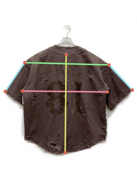 中古・古着通販】CVTVLIST (カタリスト) DESTOROYED BASEBALL JERSEY