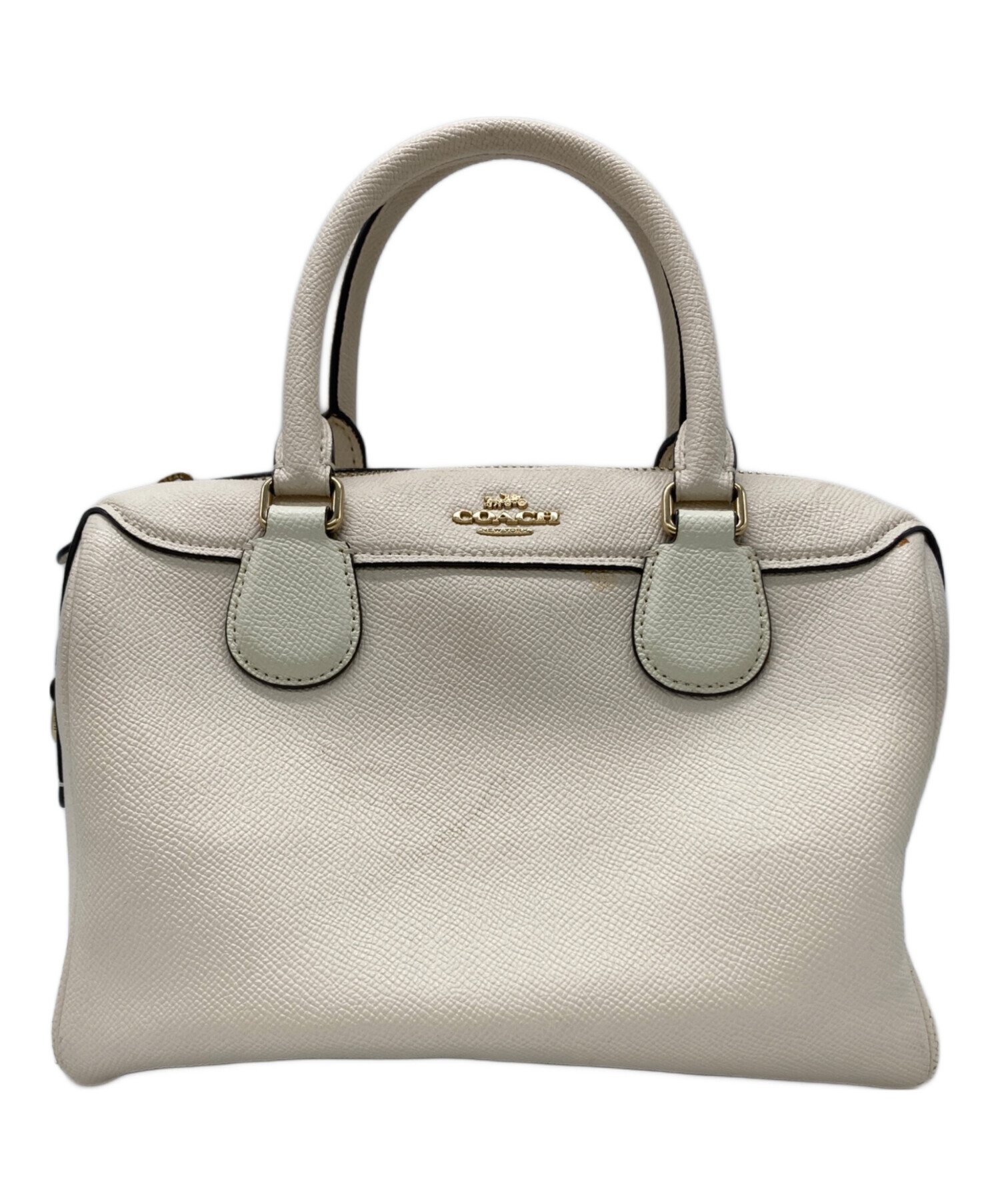 中古・古着通販】COACH (コーチ) 2wayミニボストンバッグ ホワイト 中古・古着通販】COACH (コーチ) 2wayミニボストンバッグ ホワイト