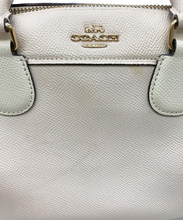 【新品未使用】COACH ビジネスバッグ グレー/ホワイト2ウェイ F56018 中古・古着通販】COACH (コーチ) 2wayミニボストンバッグ ホワイト