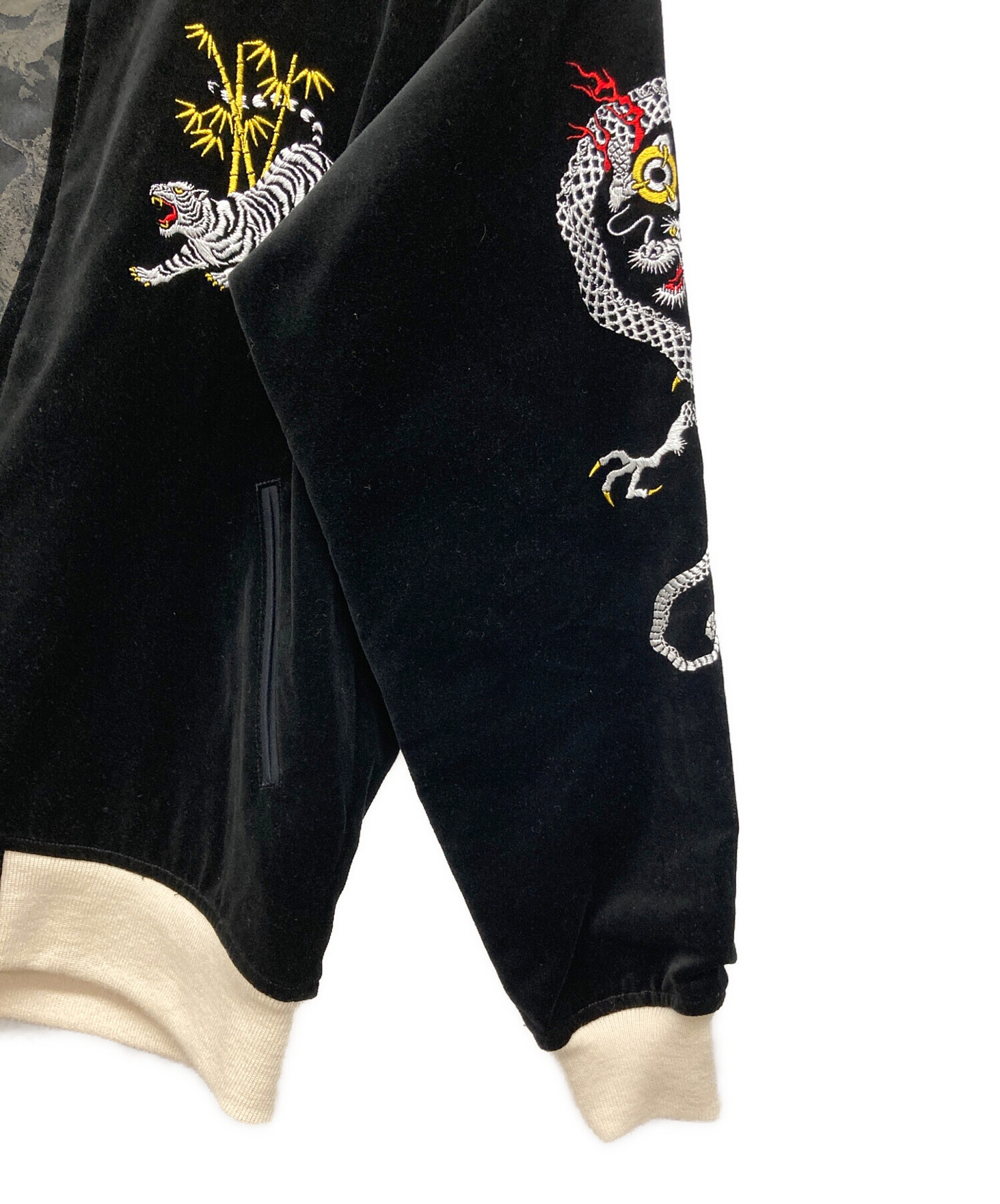 中古・古着通販】PHERROW'S (フェローズ) スカジャン ブラック サイズ 中古・古着通販】PHERROW'S (フェローズ) スカジャン ブラック サイズ