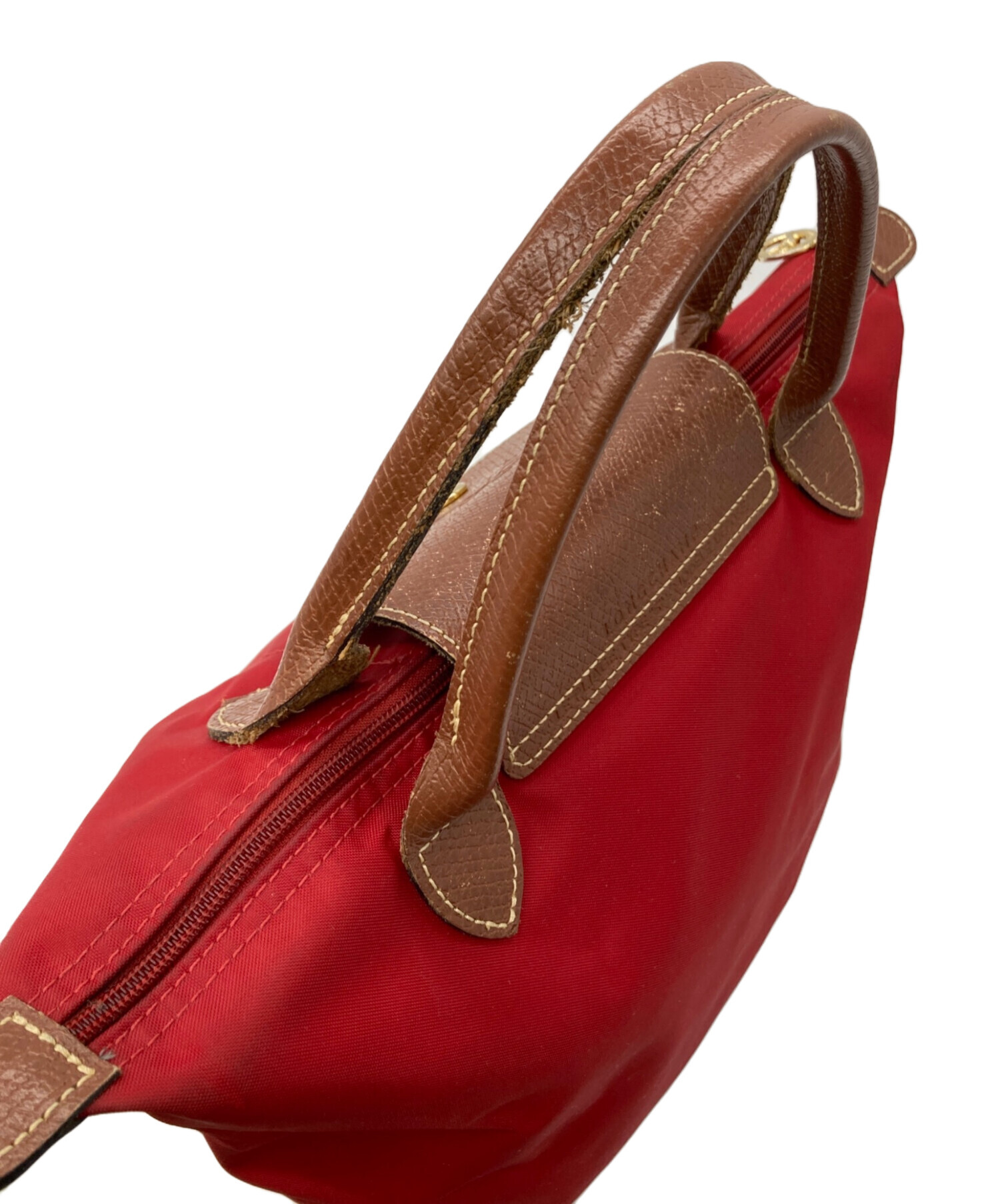 中古・古着通販】LONGCHAMP (ロンシャン) ハンドバッグ レッド