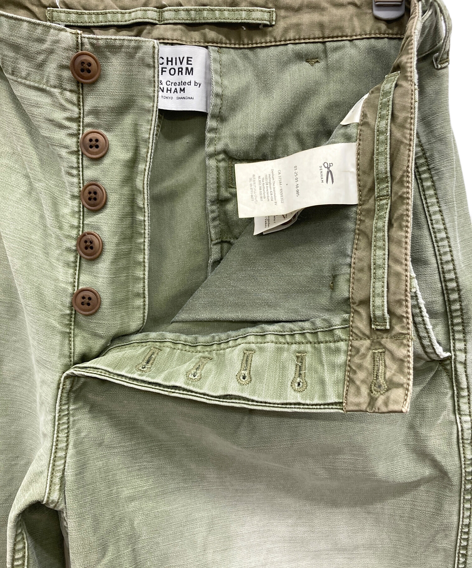 中古・古着通販】Denham (デンハム) パンツ カーキ サイズ:w31