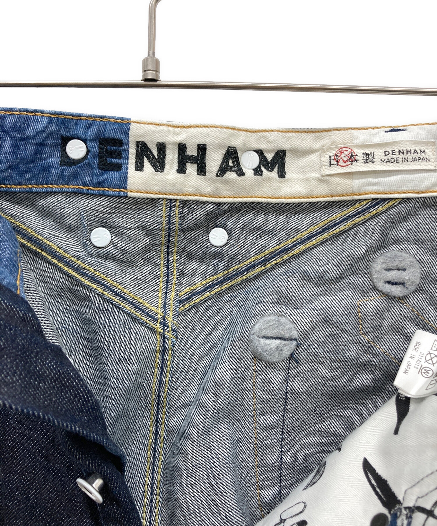 中古・古着通販】Denham (デンハム) クロスバック ボタンフライ 